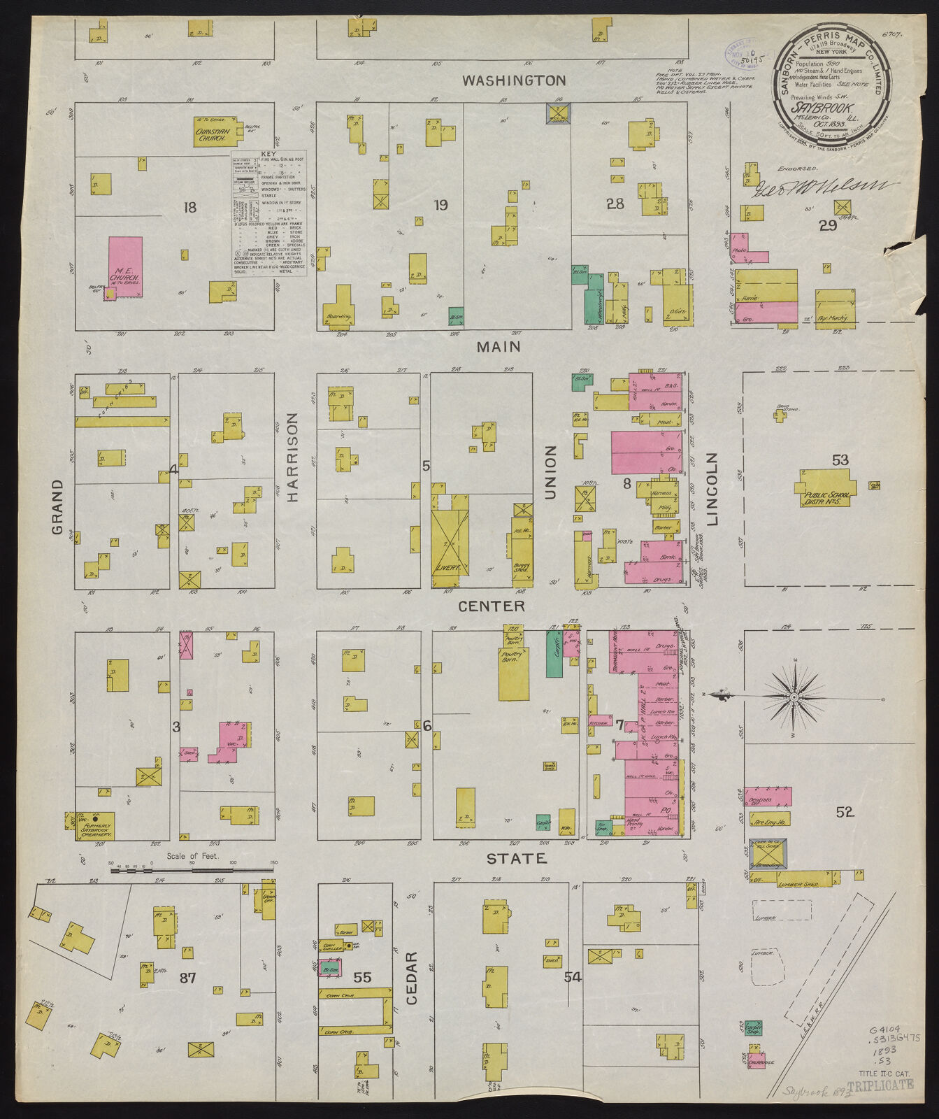 Saybrook, McLean Co., Ill., Oct. 1893 Digital Collections at the University of Illinois at