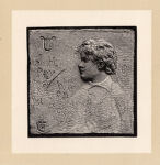 Bas-relief portrait of John Howard Payne as a boy