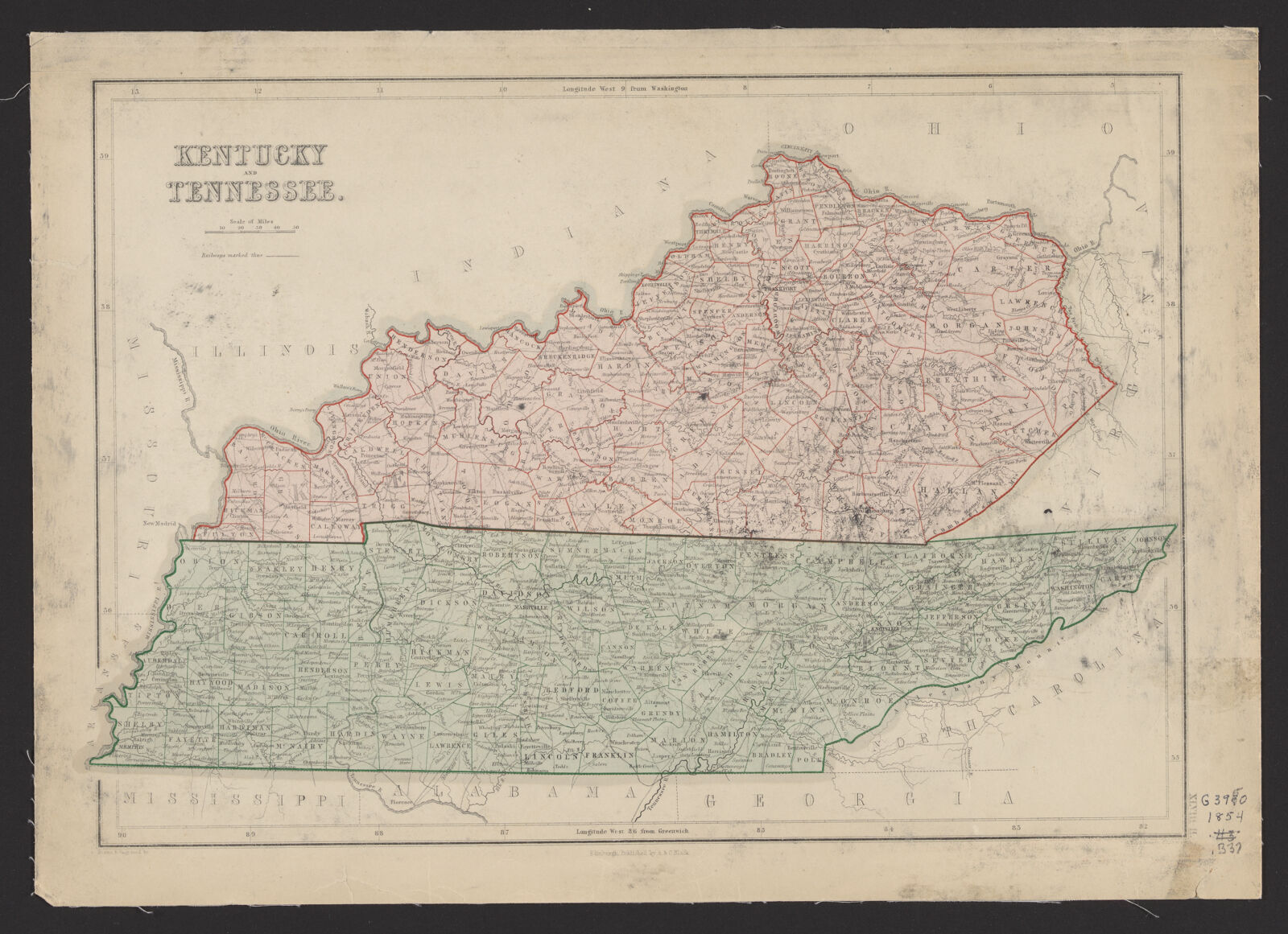 Kentucky and Tennessee | Digital Collections at the University of ...