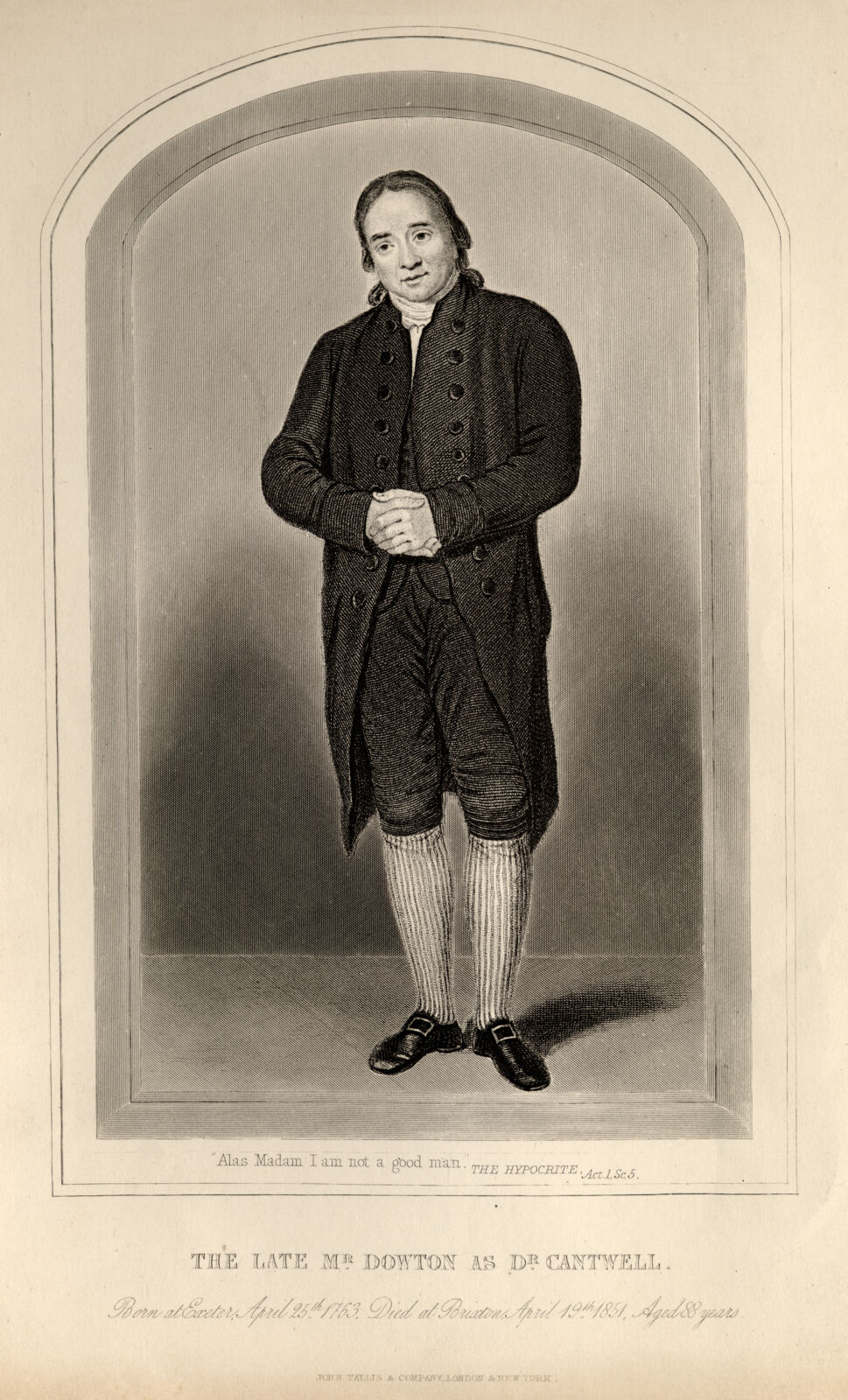 William Dowton as Dr. Cantwell in "The Hypocrite" Digital Collections