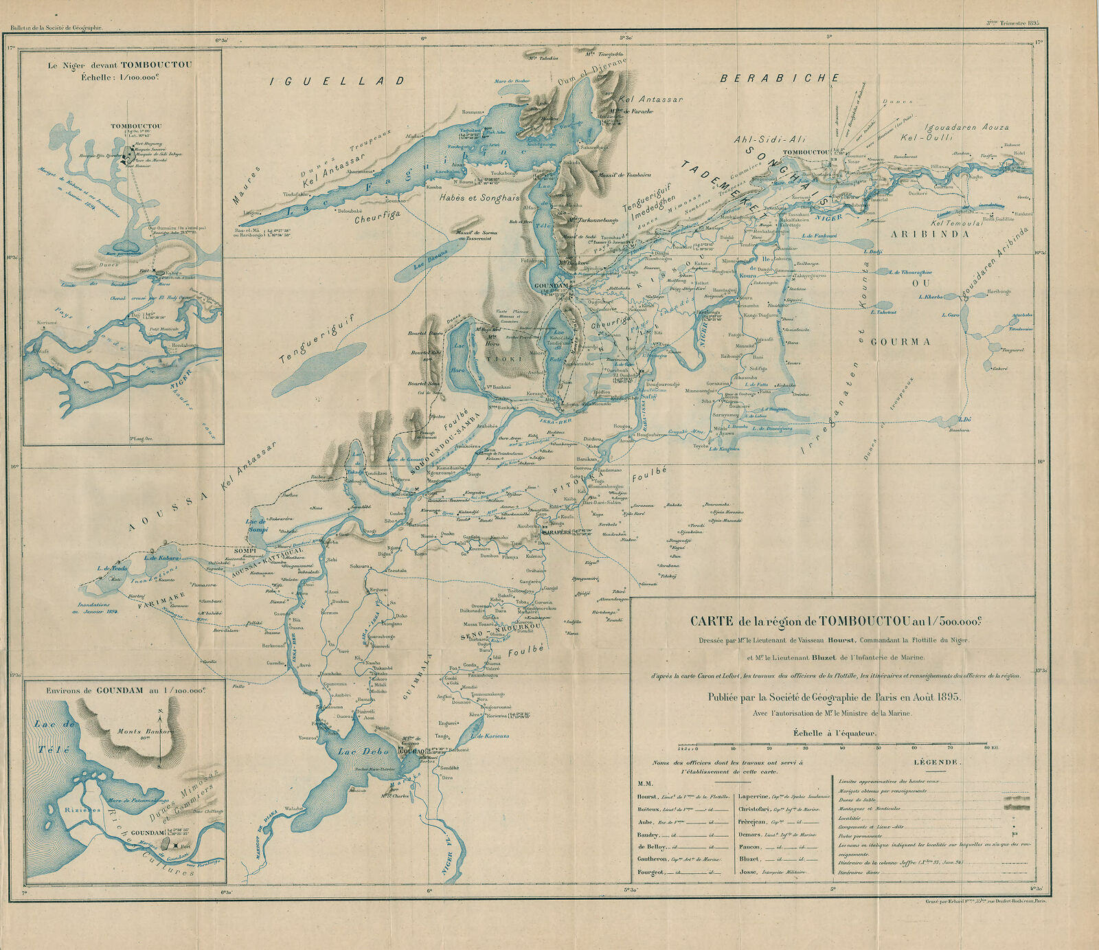 Carte de la région de Tombouctou | Digital Collections at the ...