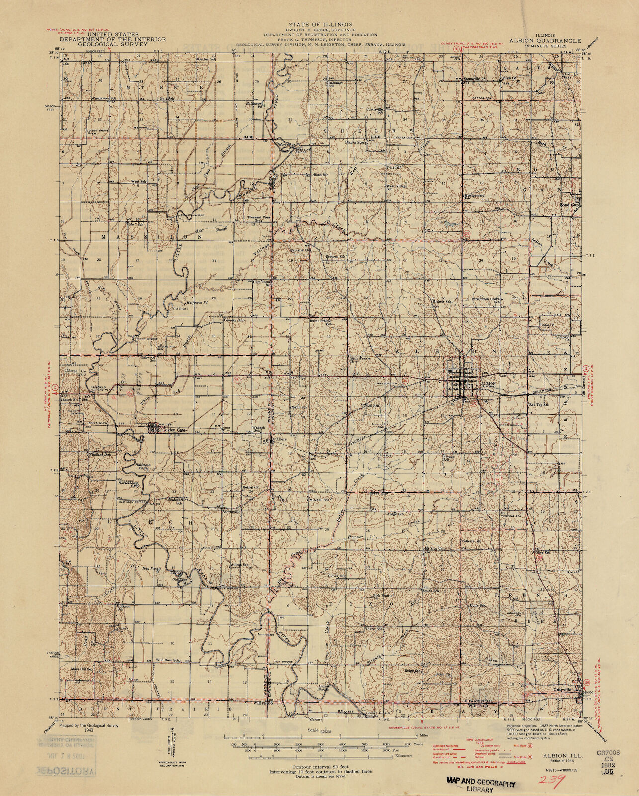 Illinois, Albion Quadrangle 15minute series Digital Collections at