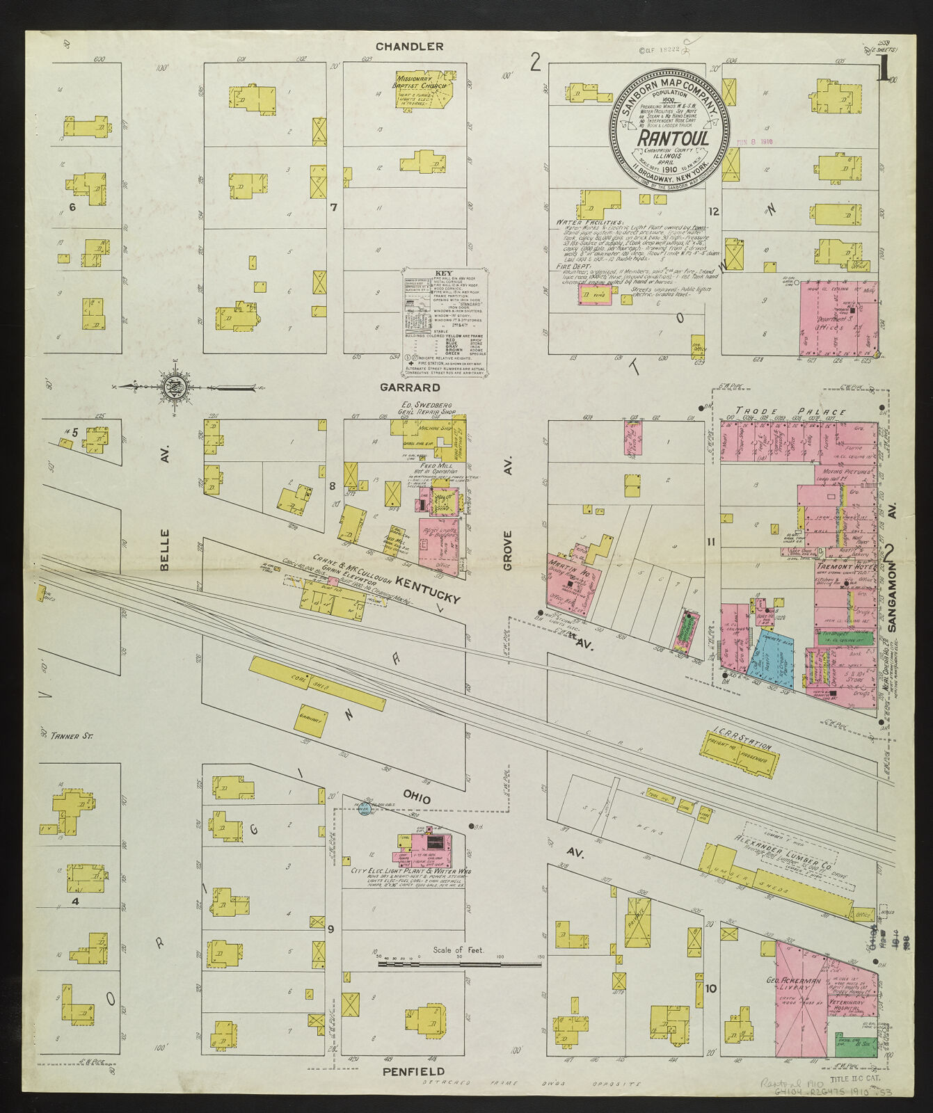 Rantoul, Champaign County, Illinois, April 1910 Digital Collections