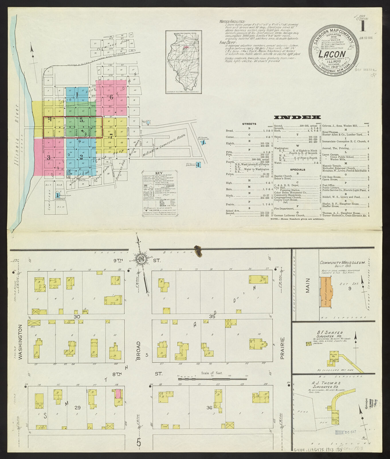 Lacon, Marshall County, Illinois, December 1913 | Digital Collections ...