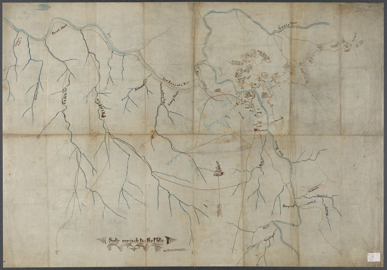 [Military reconnaissance map, vicinity of Gauley Bridge, West Virginia