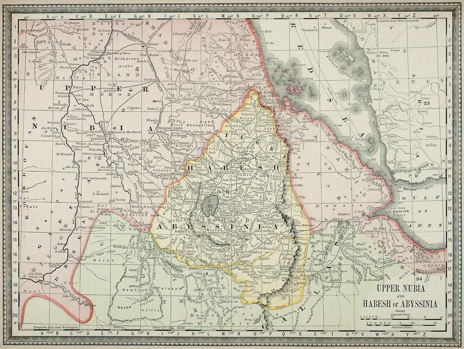 Upper Nubia and Habesh or Abyssinia | Digital Collections at the ...