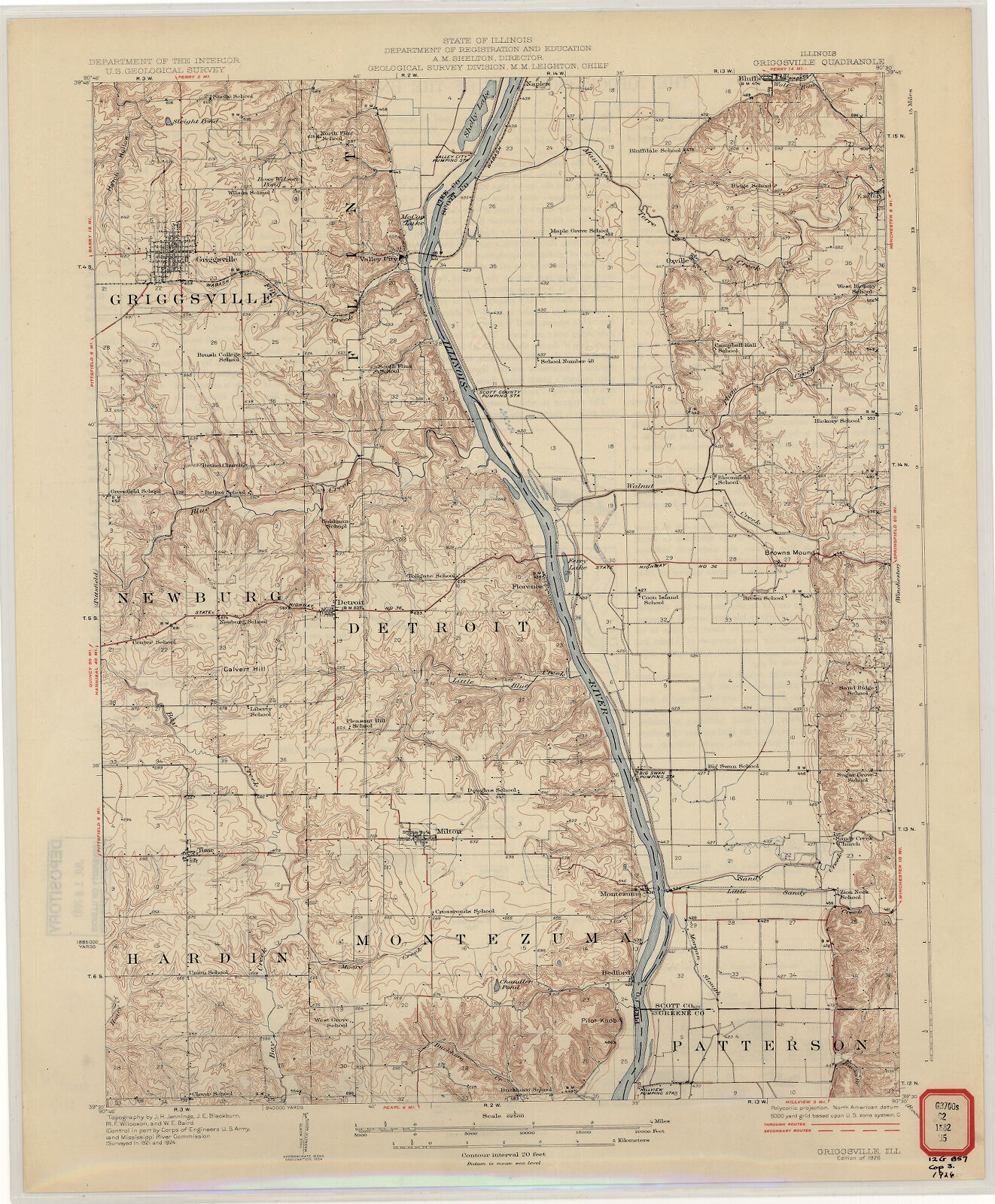 Illinois, Griggsville quadrangle Digital Collections at the