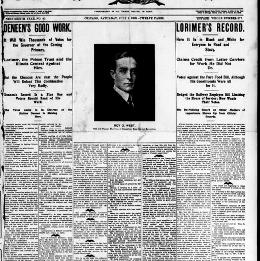 Illinois Digital Newspaper Collection Digital Collections At The