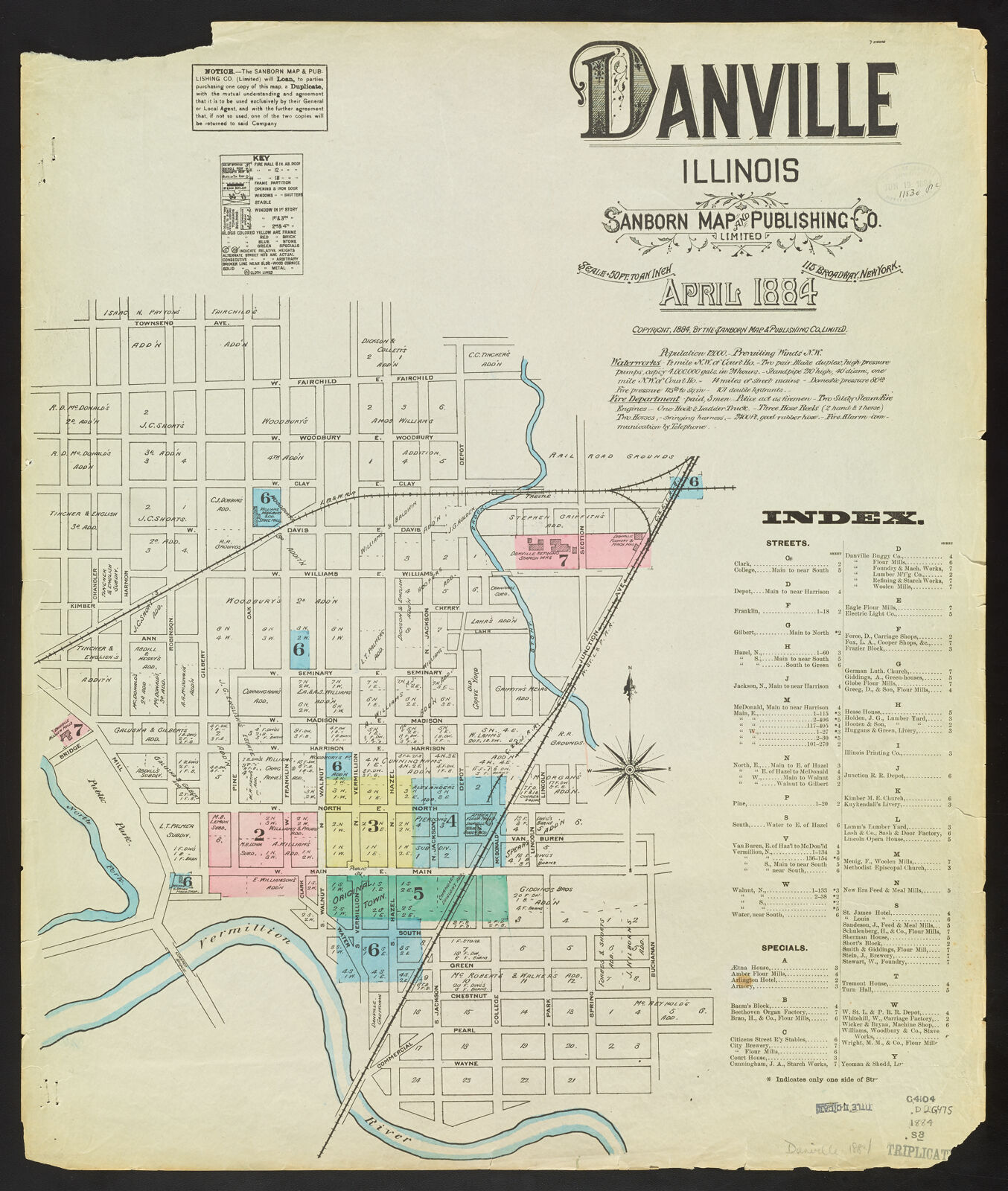 Danville Illinois April 1884 Digital Collections at the University