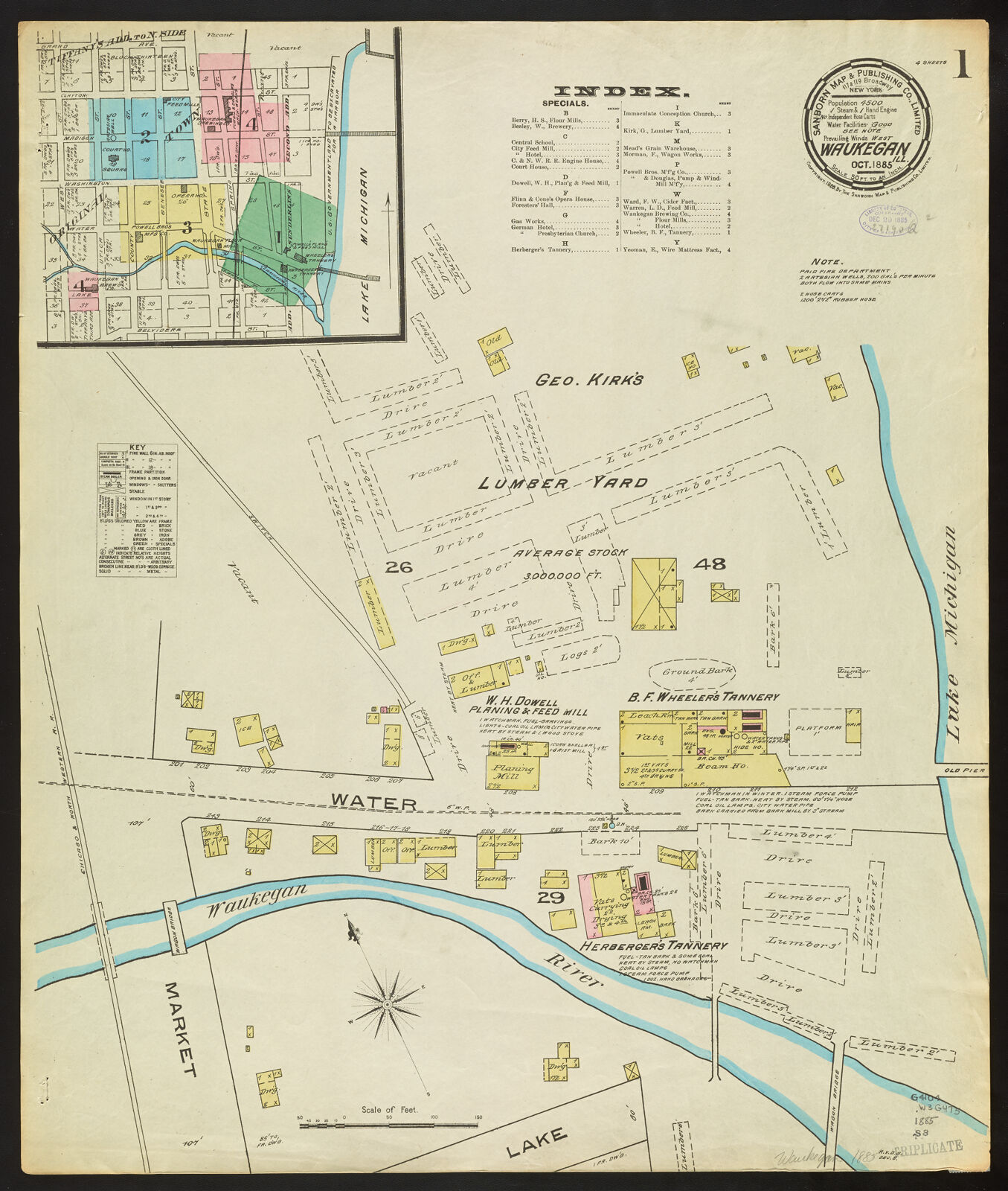 Waukegan, Ill., Oct. 1885 | Digital Collections at the University of ...