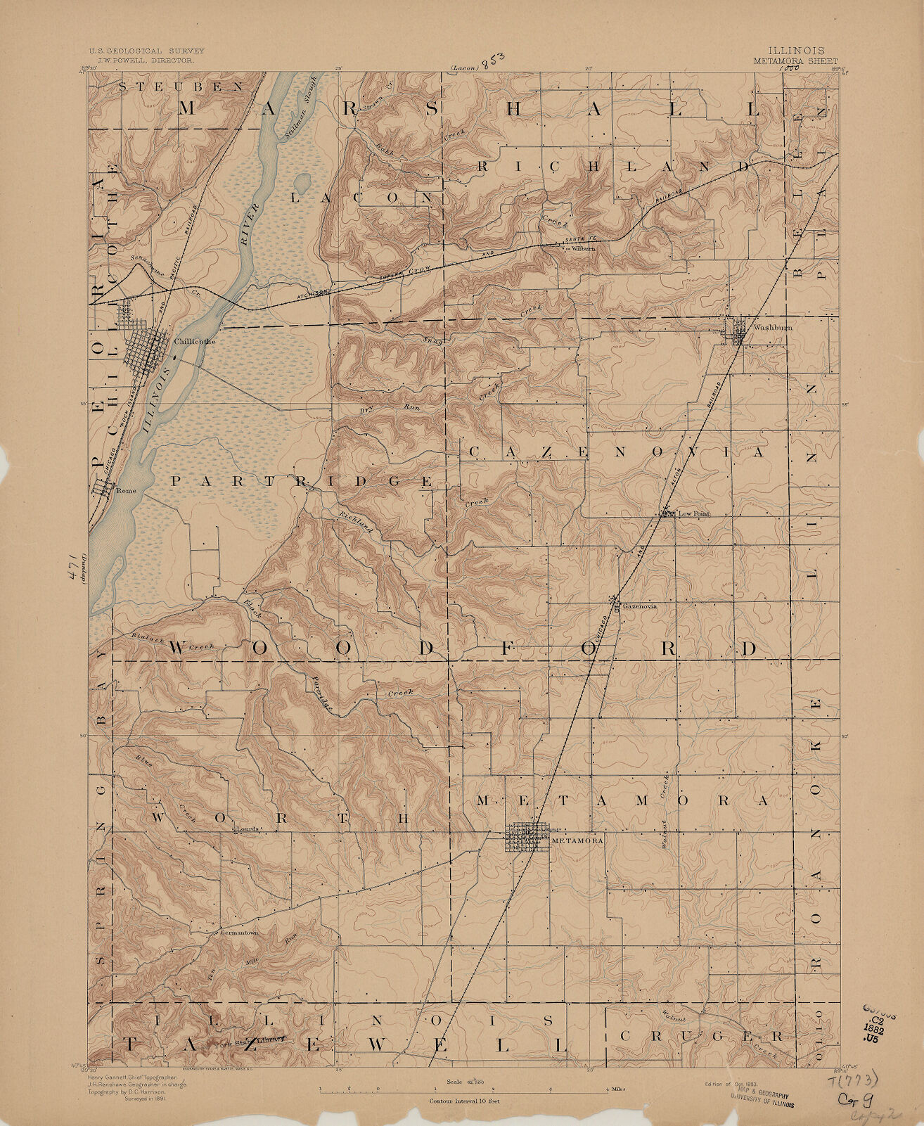 Illinois, Metamora sheet Digital Collections at the University of