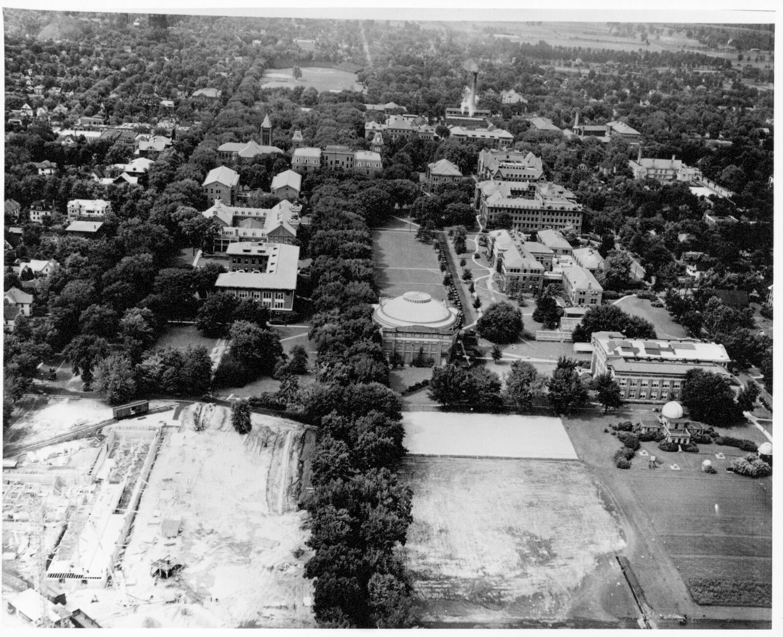 Aerial View of Buildings Taken from a Point South of the University of ...