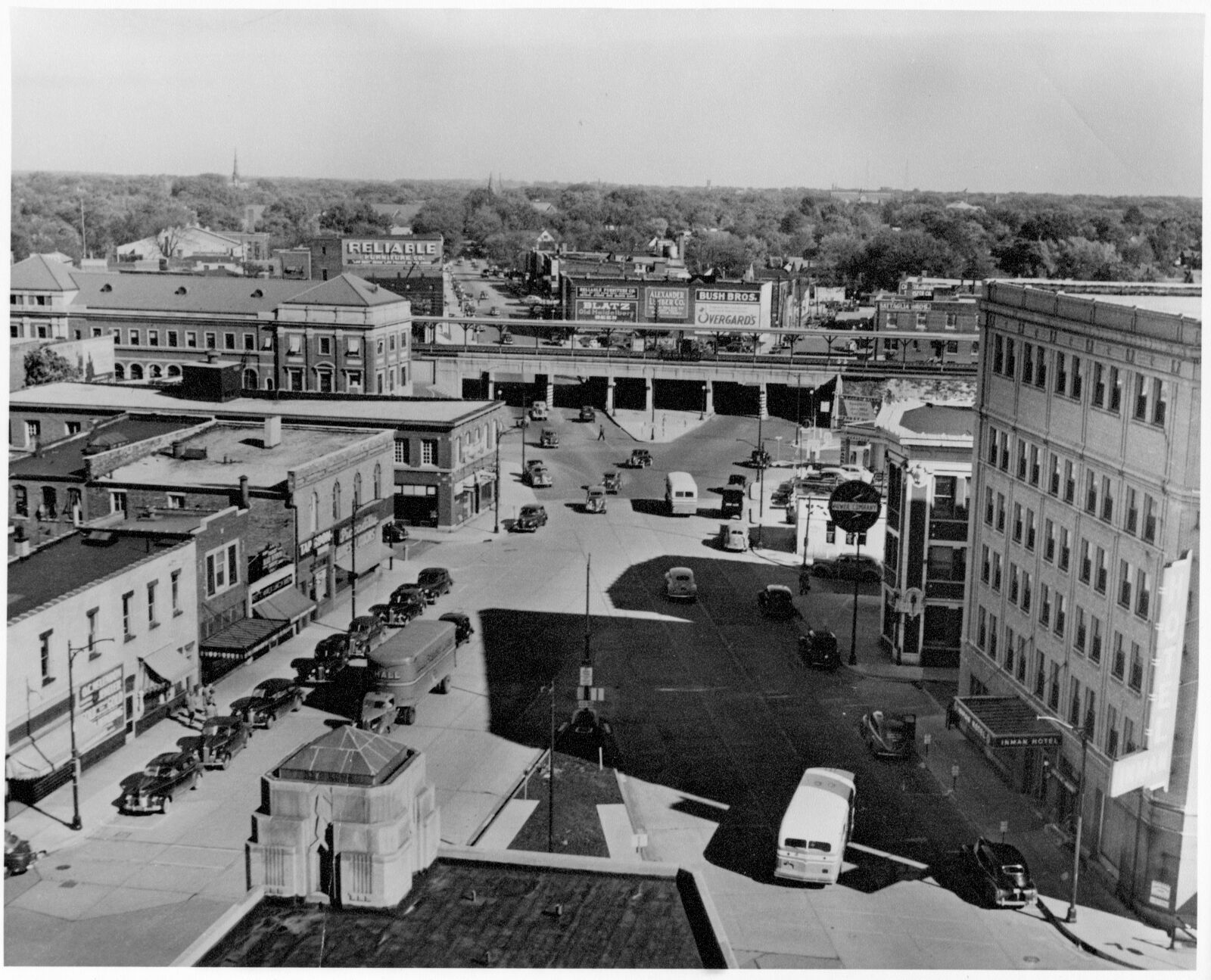 Aerial View from the Roof of the Champaign City Hall | Digital ...