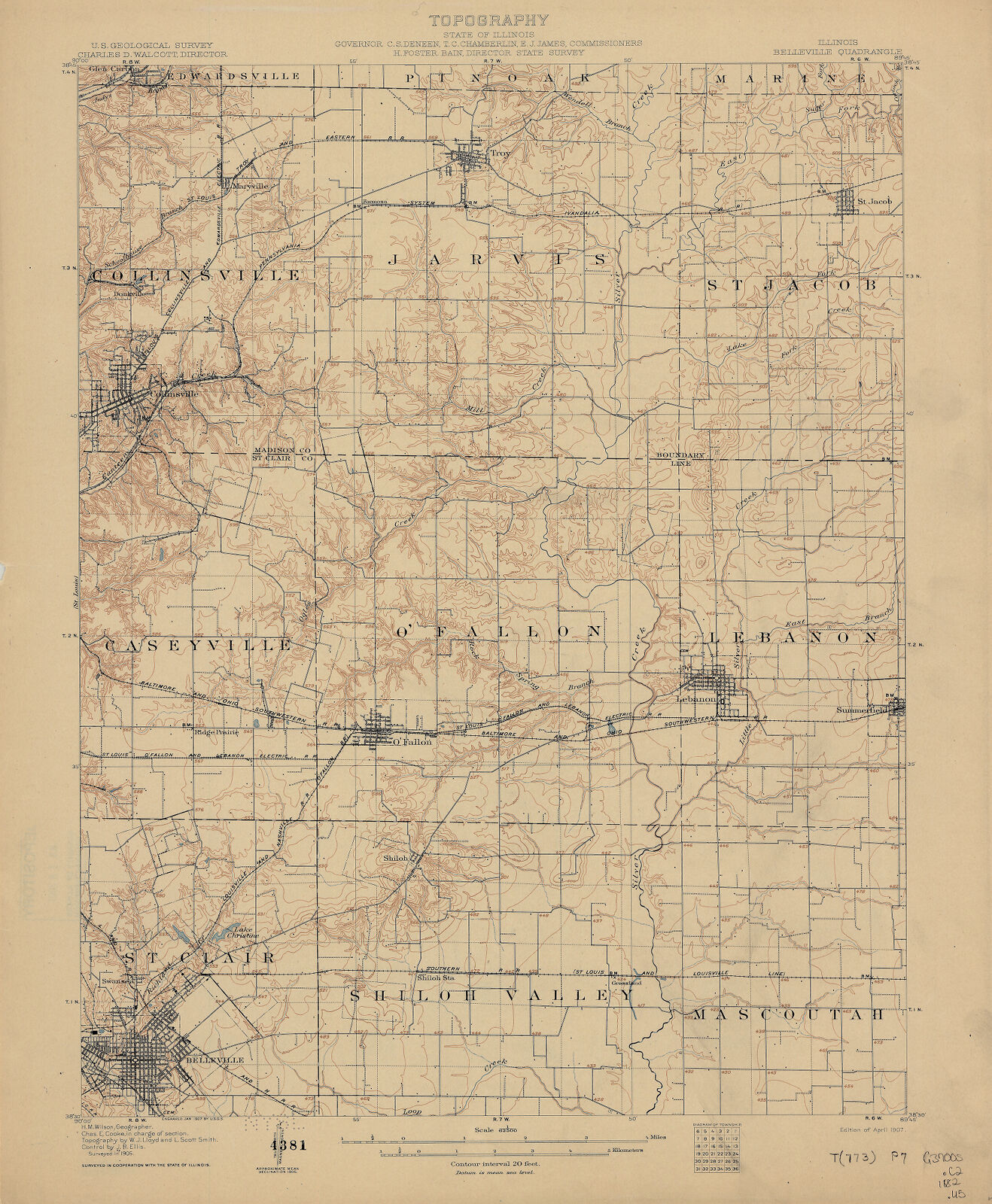Illinois, Belleville quadrangle Digital Collections at the University