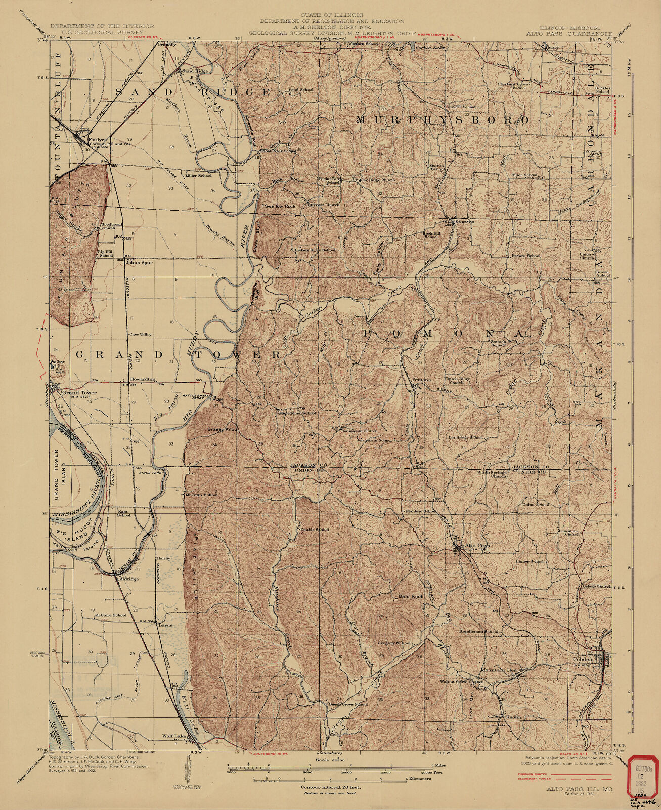 IllinoisMissouri, Alto Pass quadrangle Digital Collections at the