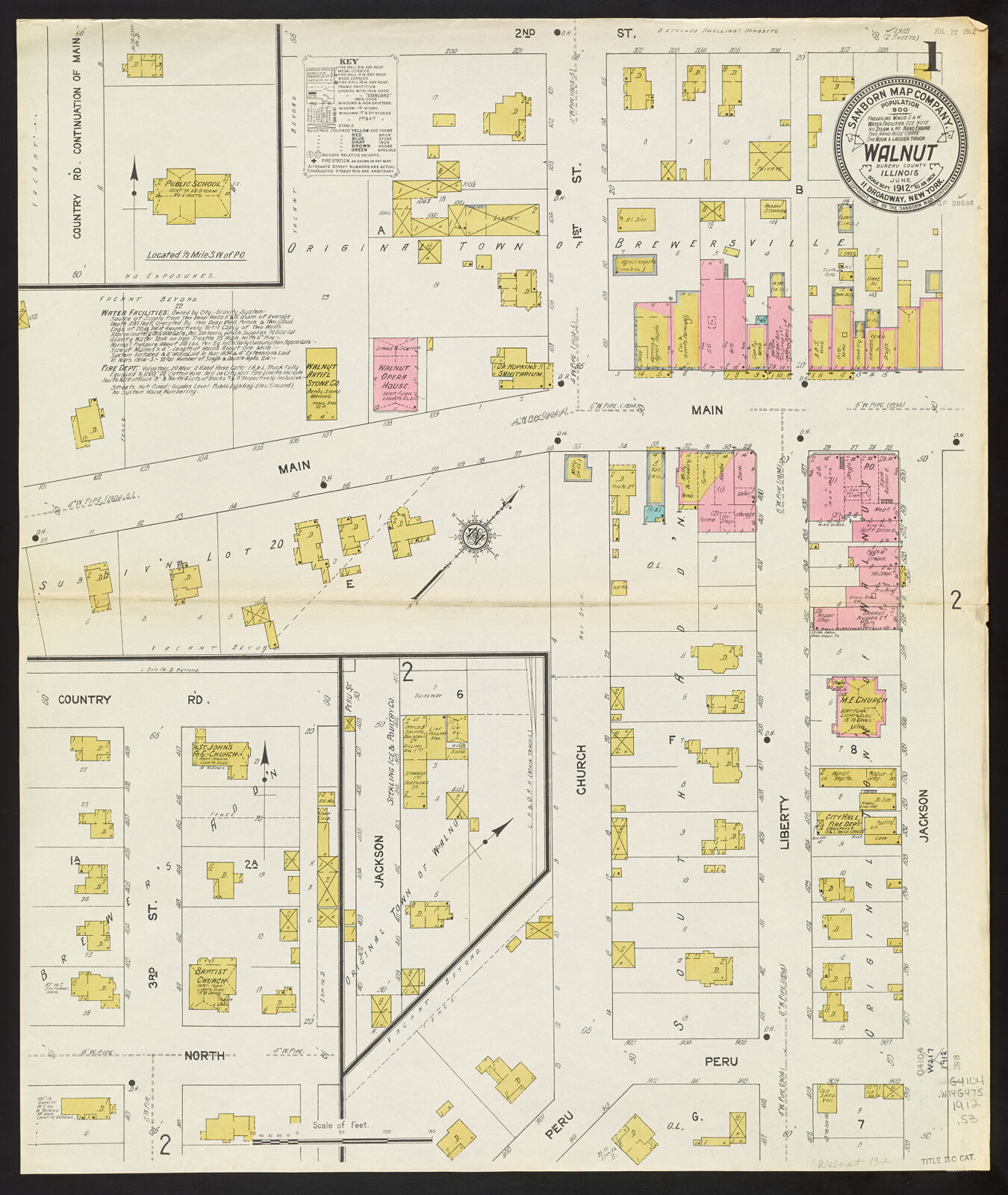 Walnut, Bureau County, Illinois, June 1912 | Digital Collections at the ...