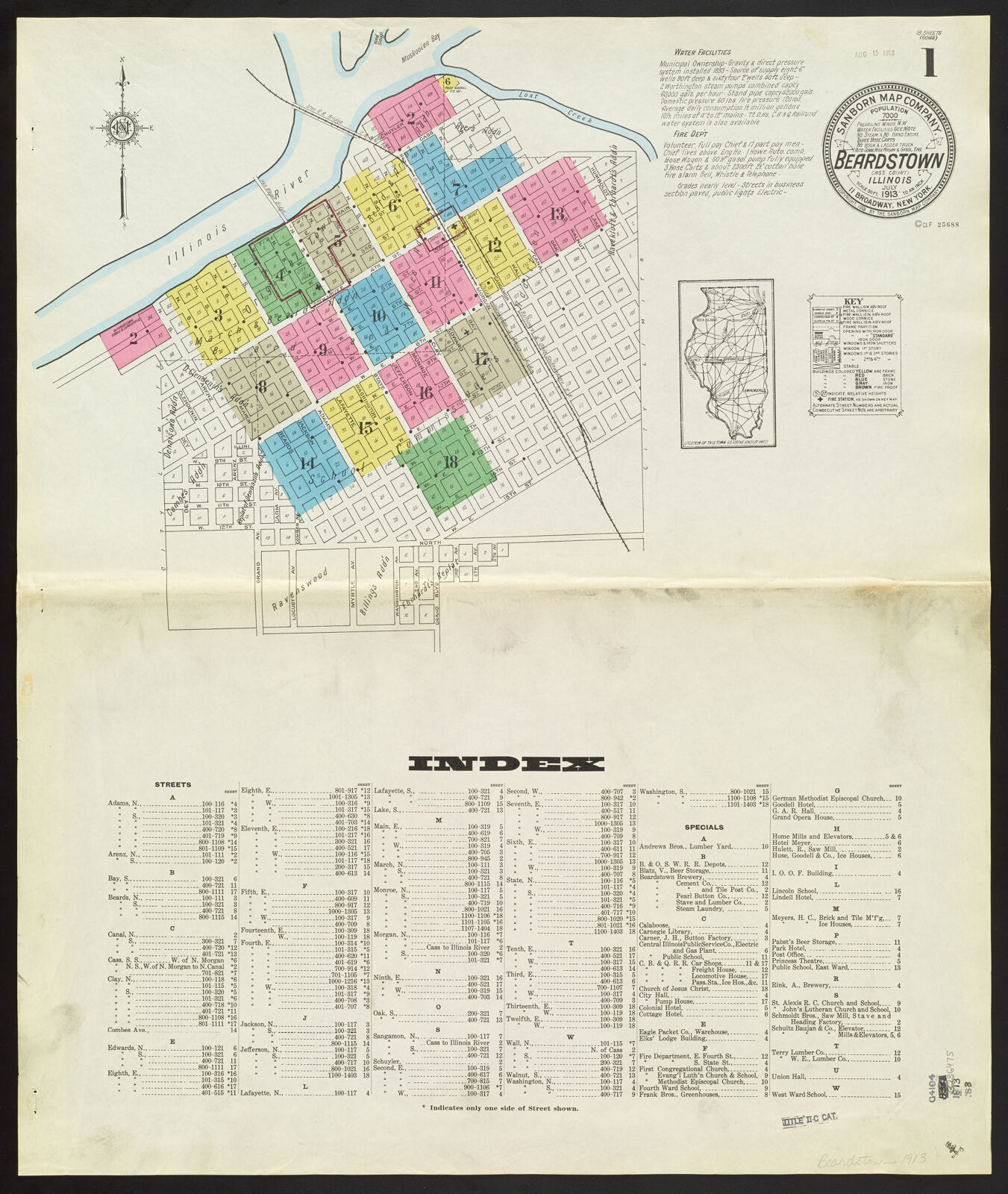 Beardstown, Cass County, Illinois, July 1913 Digital Collections at