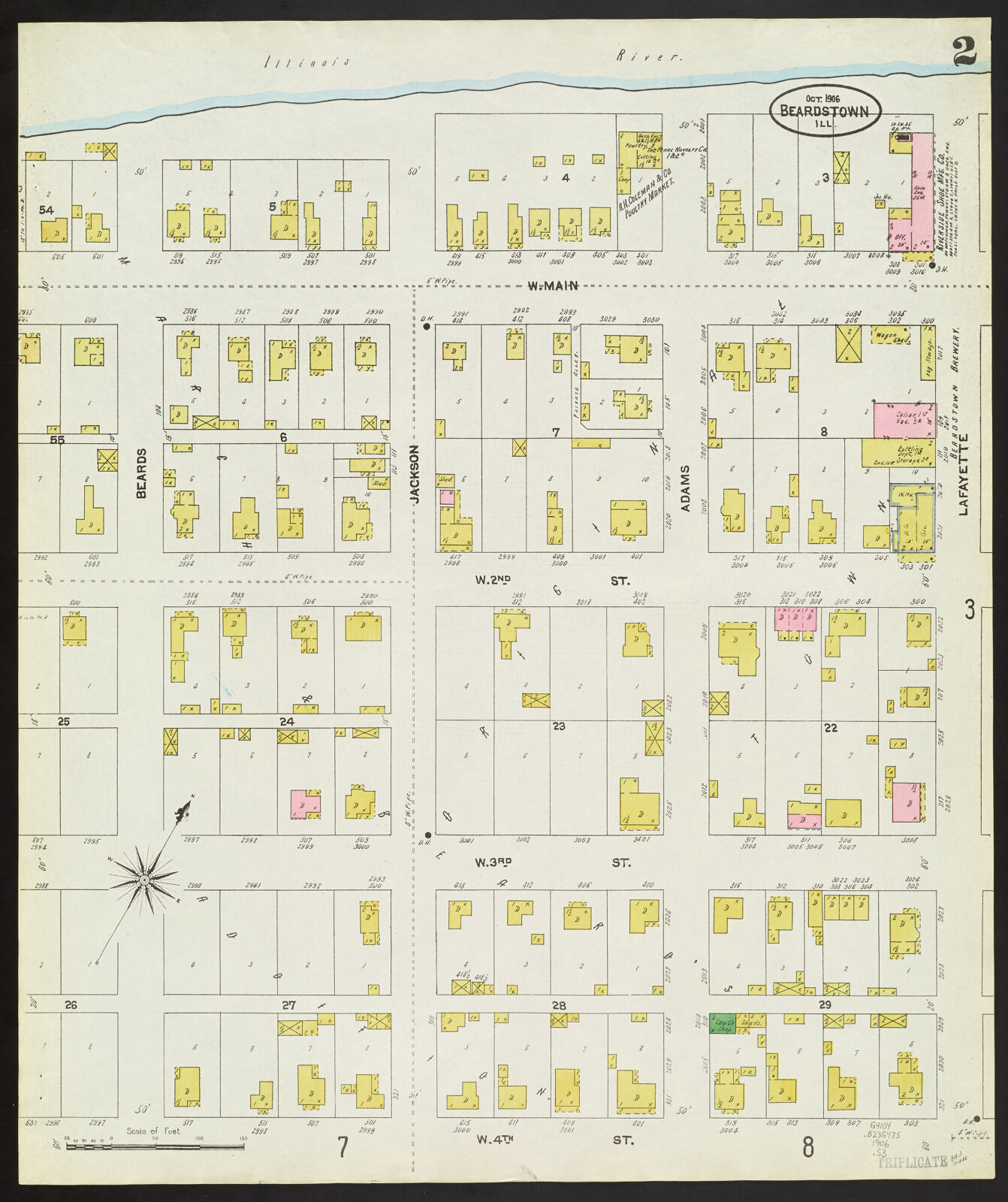Insurance maps of Beardstown, Cass County, Illinois, Oct. 1906