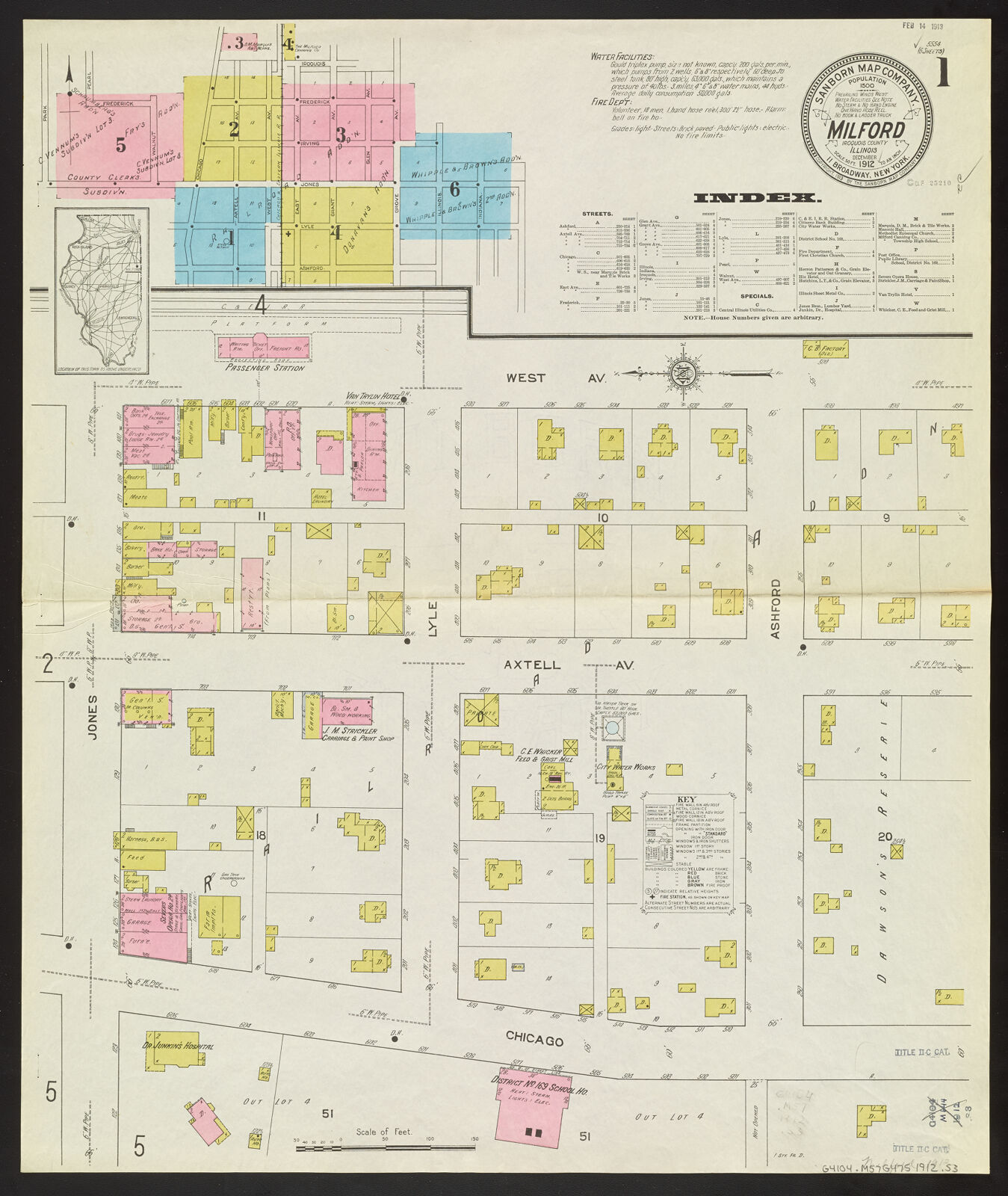 Milford, Iroquois County, Illinois, December 1912 Digital Collections