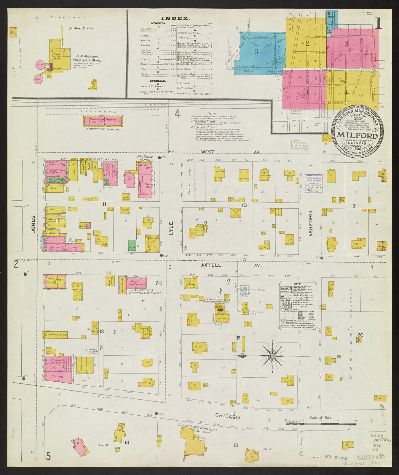 Milford, Iroquois County, Illinois, May 1906 Digital Collections at
