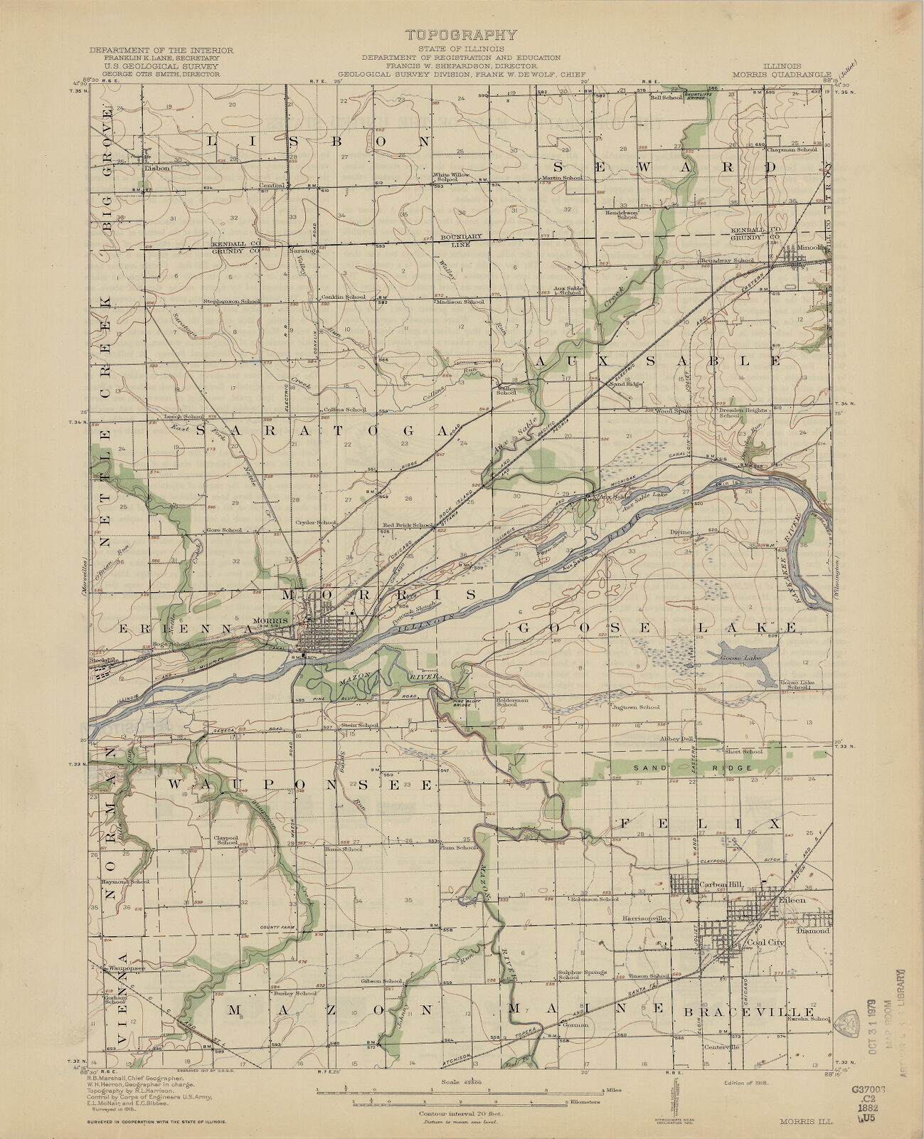 Illinois, Morris quadrangle topography Digital Collections at the