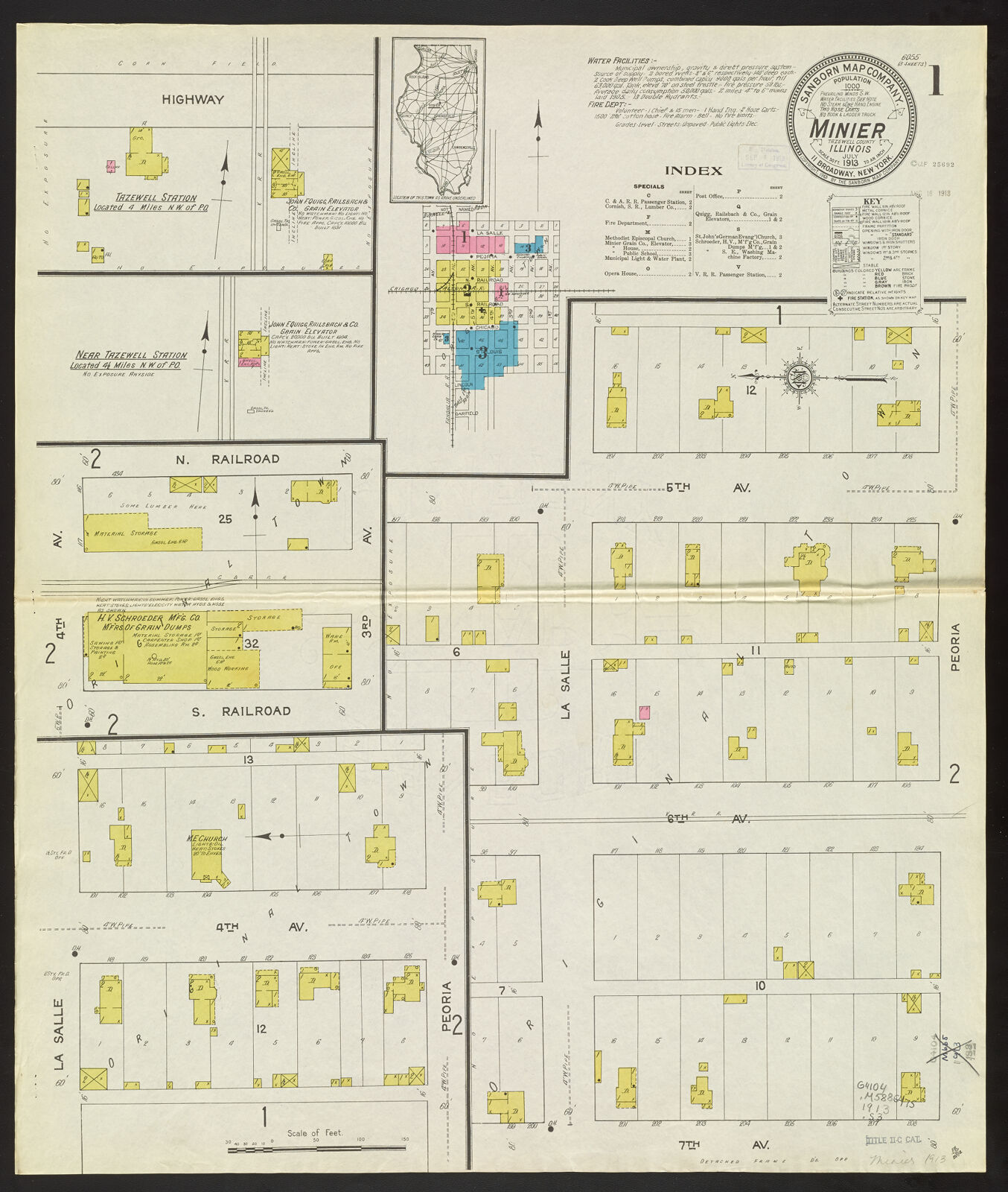 Minier, Tazewell County, Illinois, July 1913 Digital Collections at