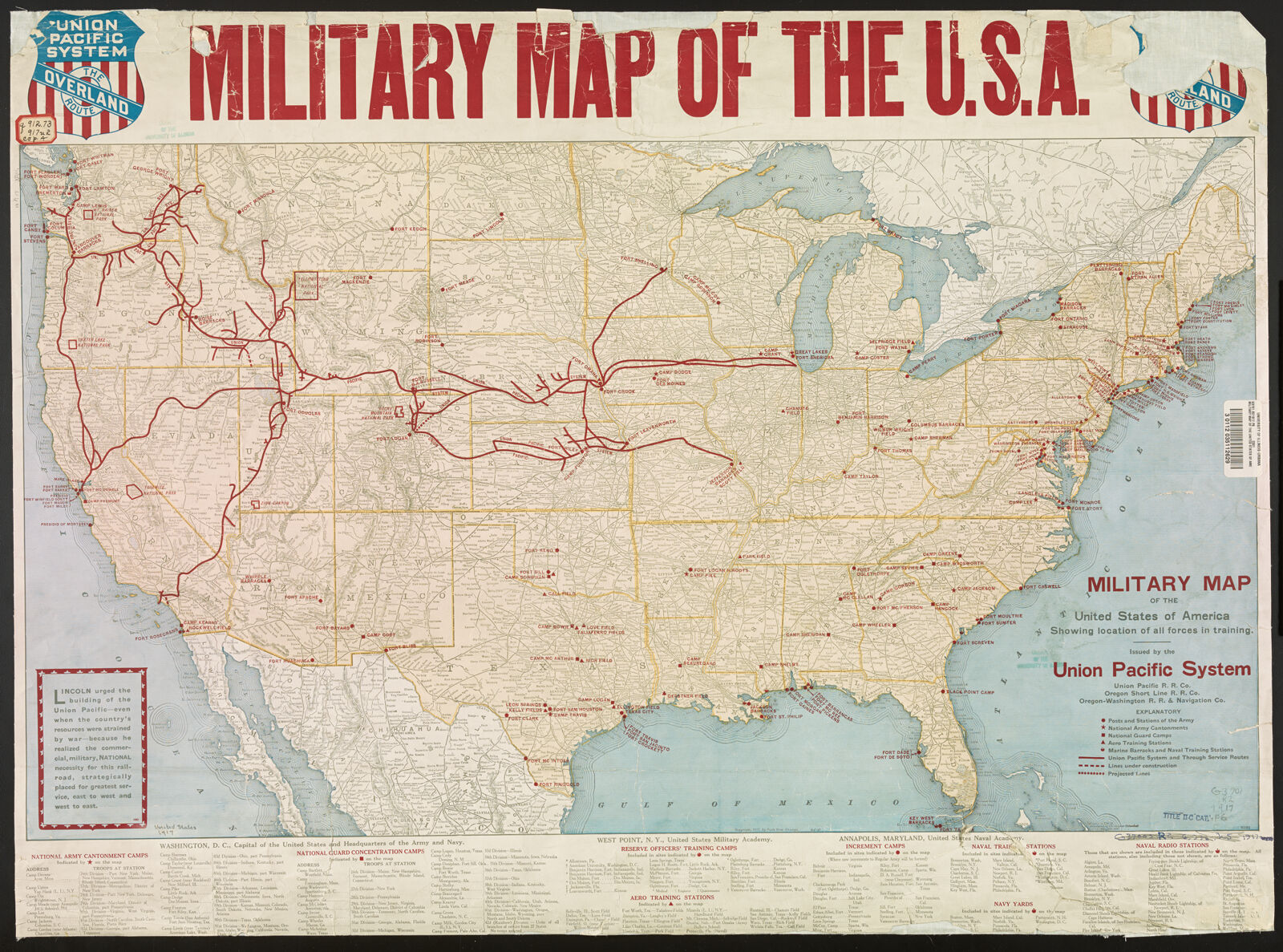 Military map of the United States of America | Digital Collections at ...