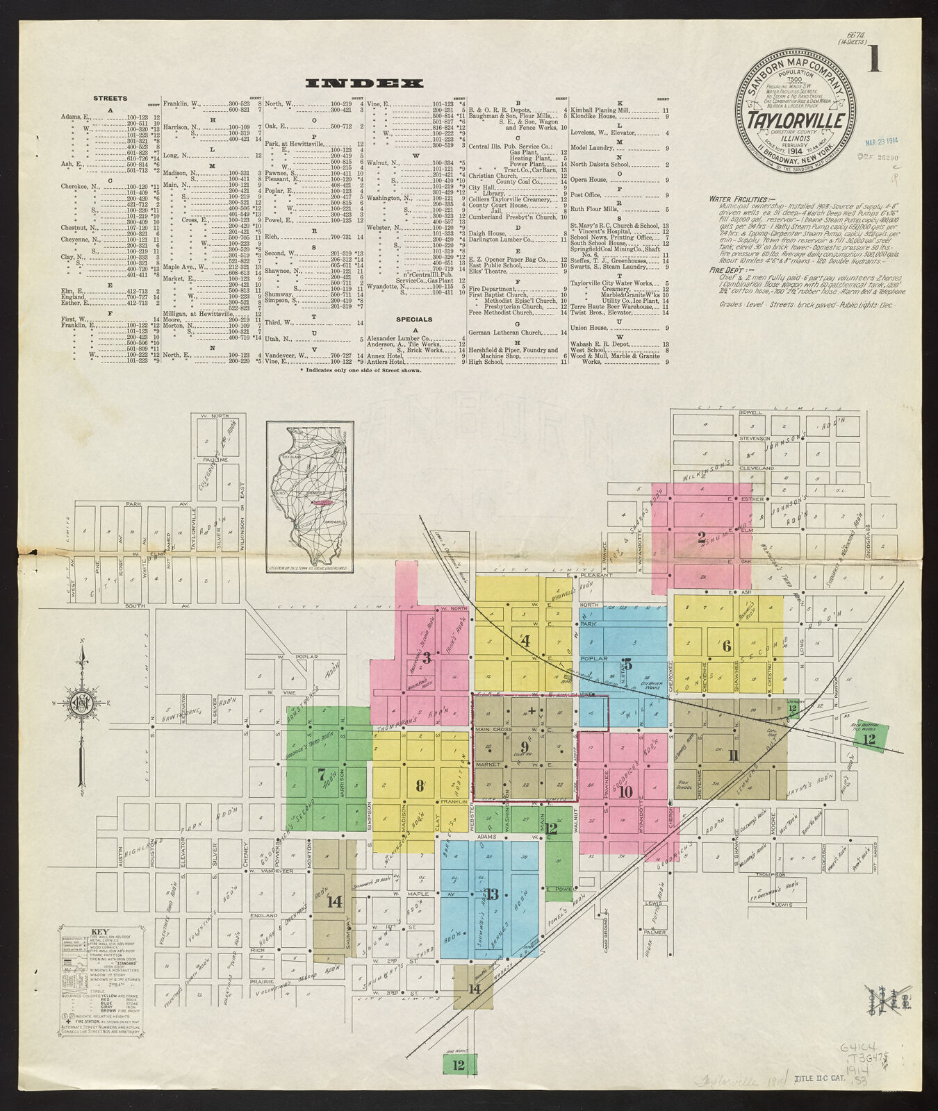 Taylorville, Christian County, Illinois, February 1914 Digital