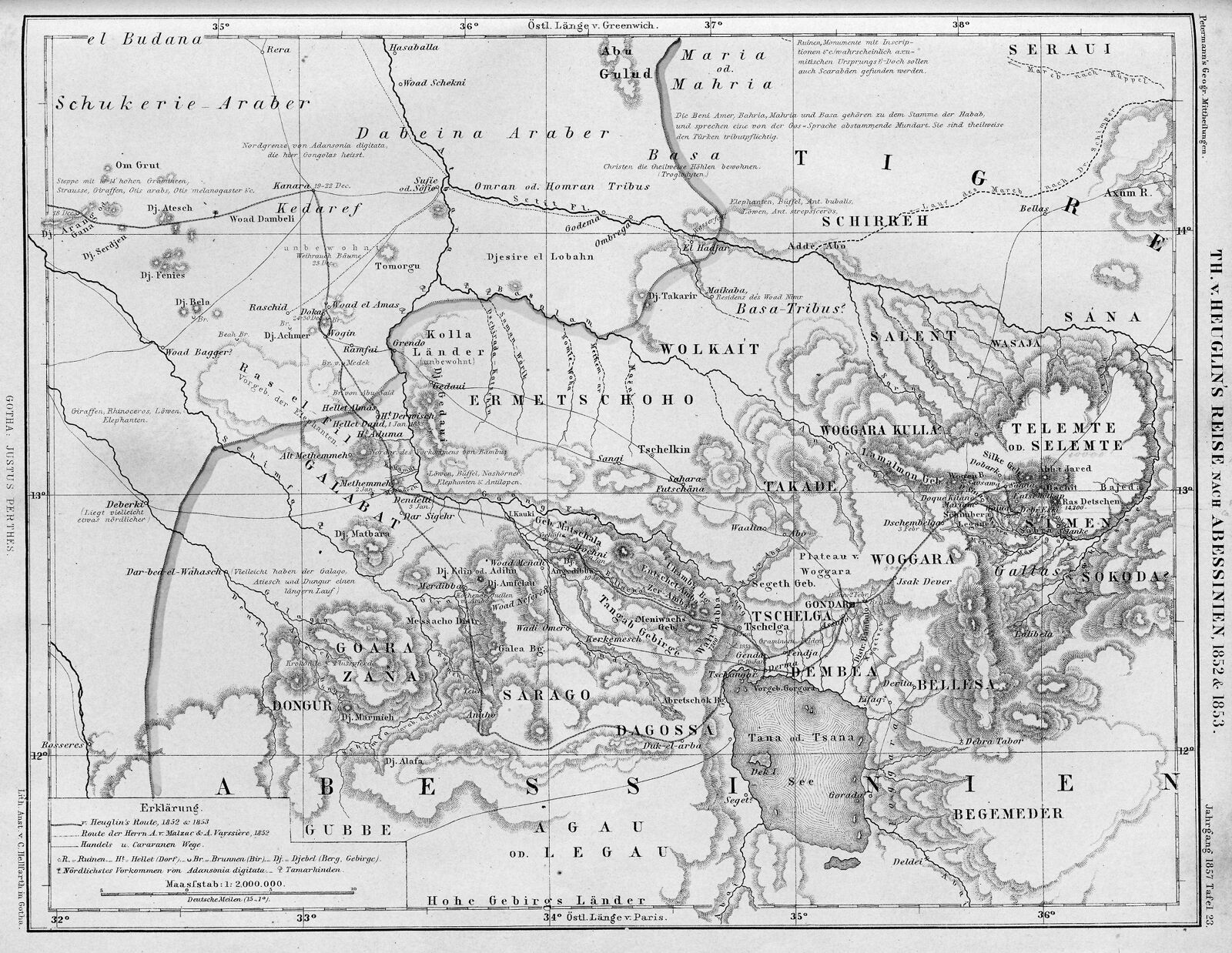 Th. V. Heuglin's Reise nach Abessinien, 1852 & 1853 | Digital ...