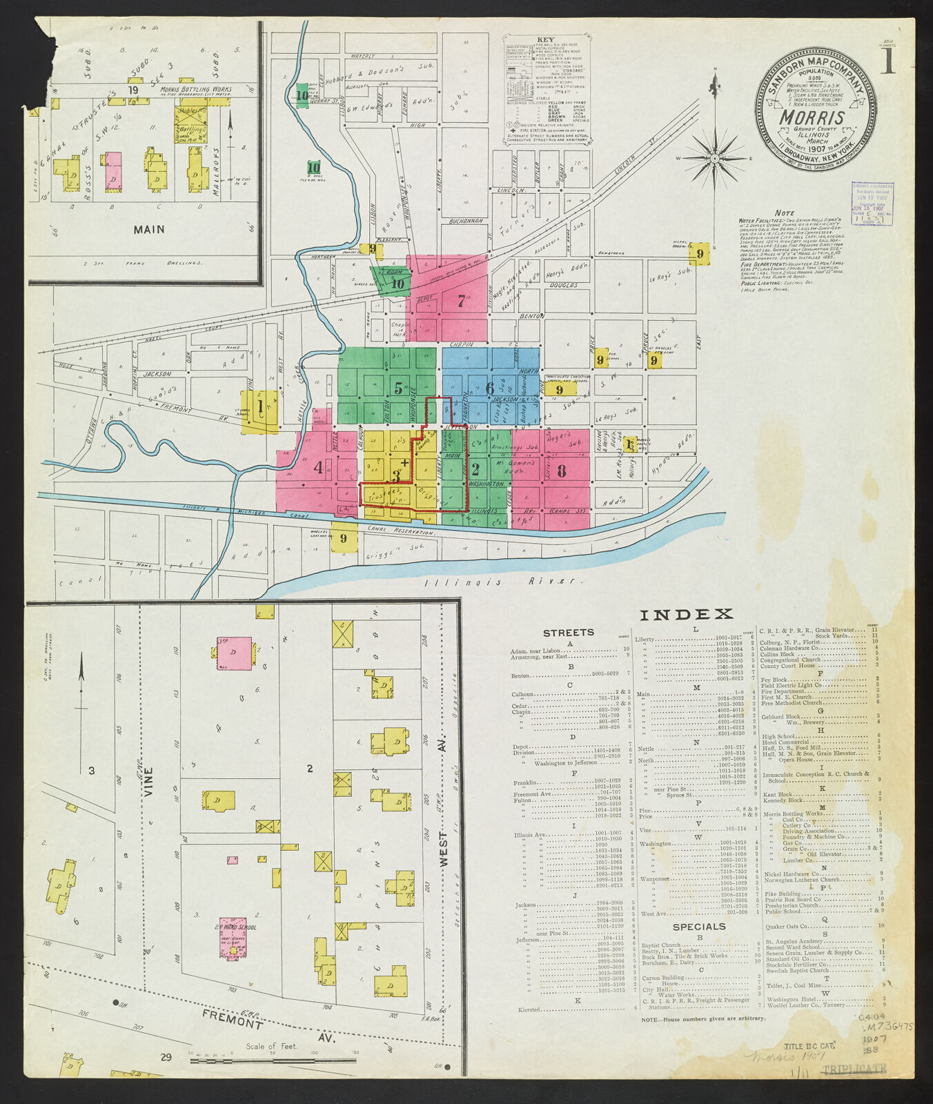 Morris, Grundy County, Illinois, March 1907 | Digital Collections at ...