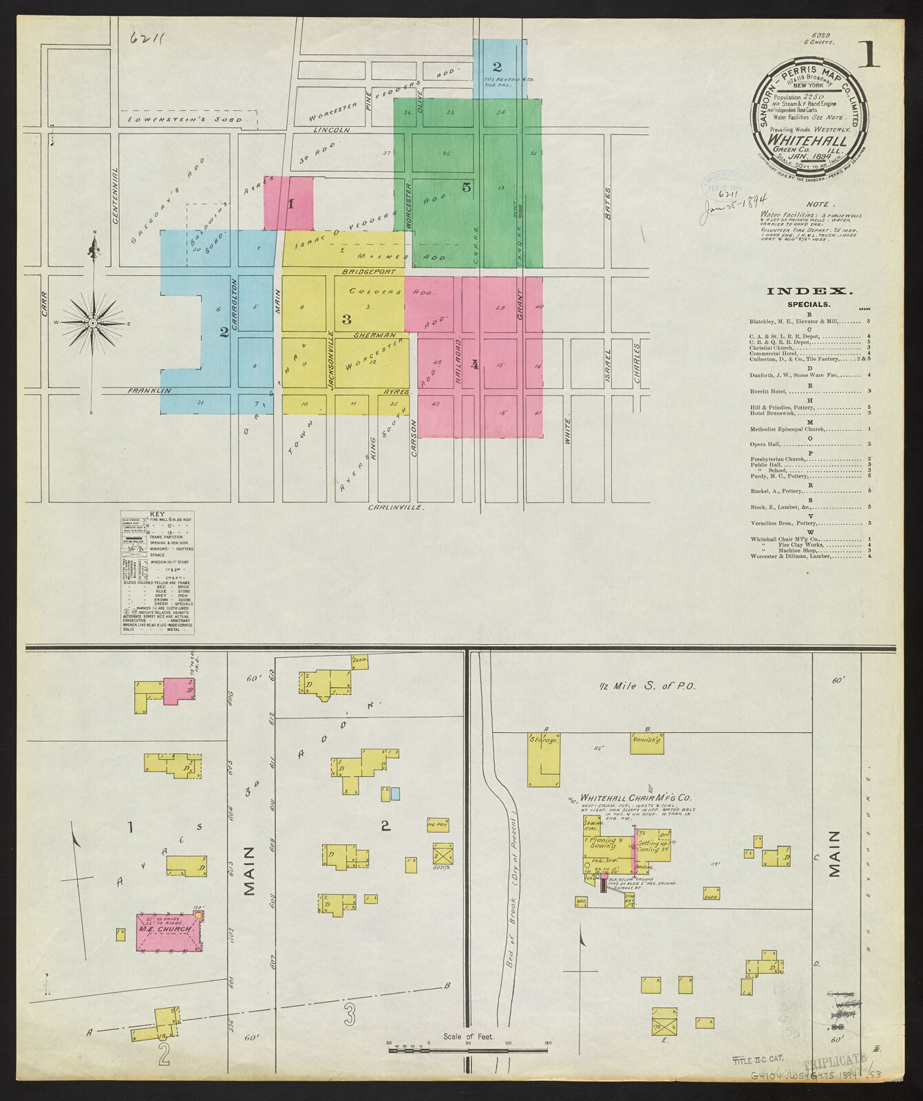 Whitehall, Green Co., Ill., Jan. 1894 | Digital Collections at the ...