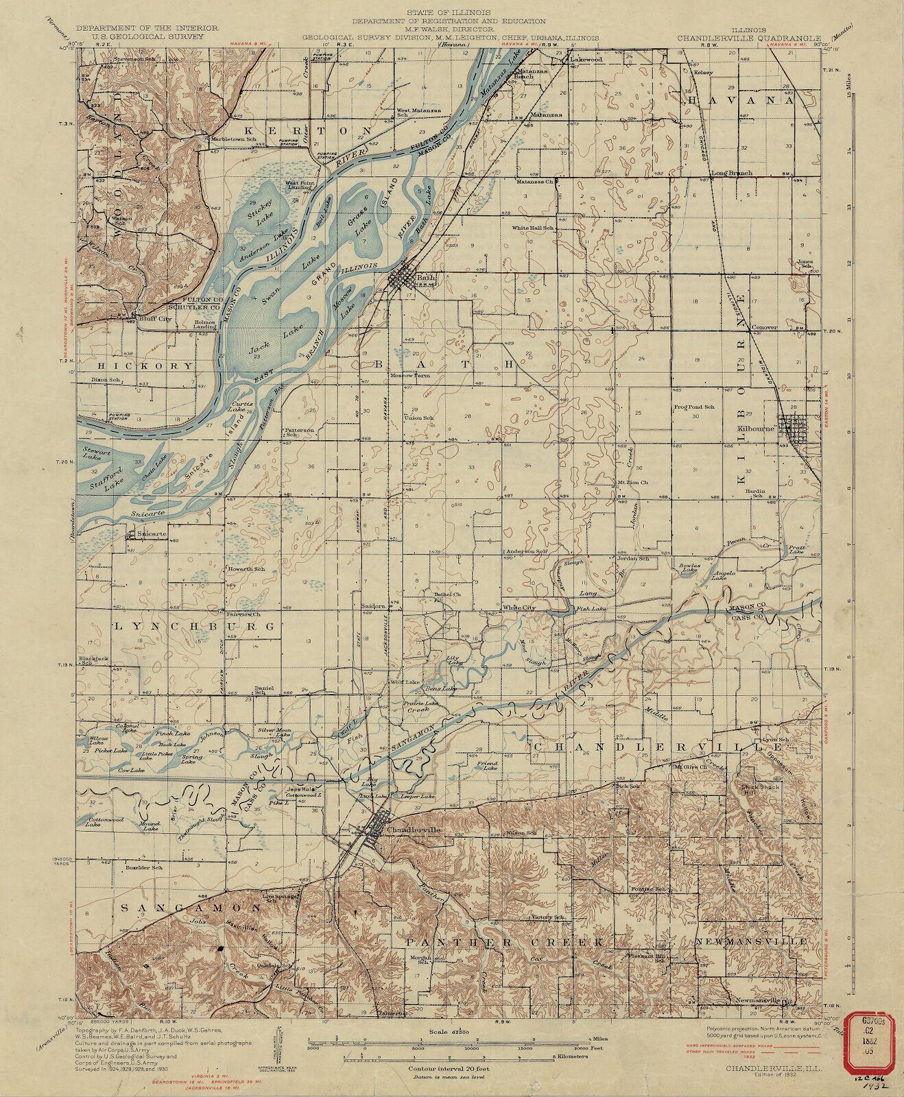 Illinois, Chandlerville quadrangle Digital Collections at the