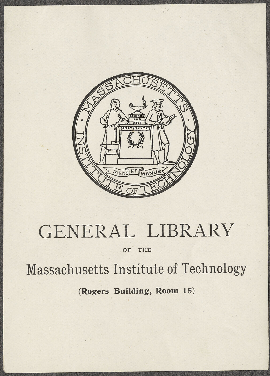 Massachusetts Institute Of Technology | Digital Collections At The ...