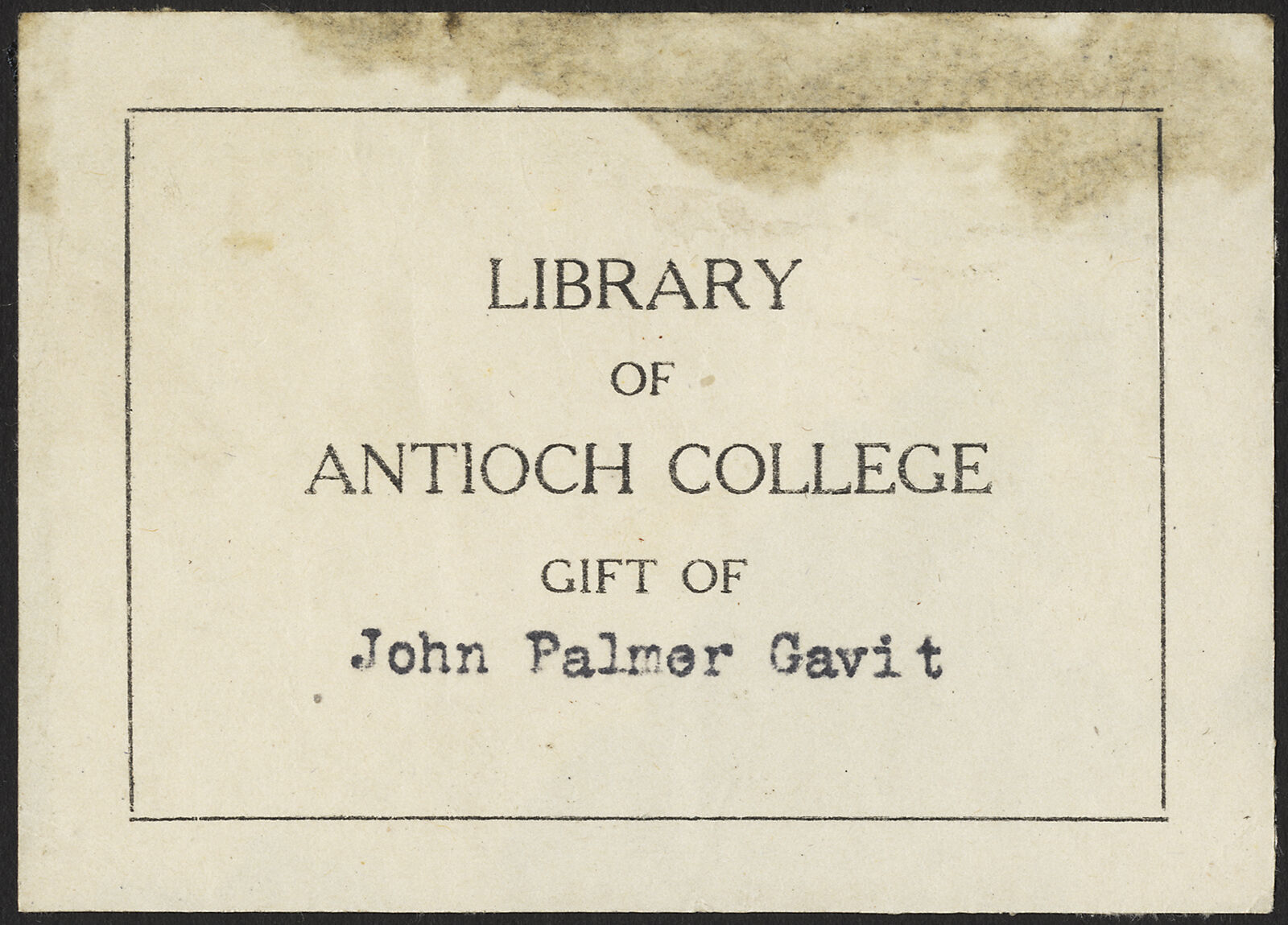 Antioch College Library Digital Collections at the University of Illinois at UrbanaChampaign