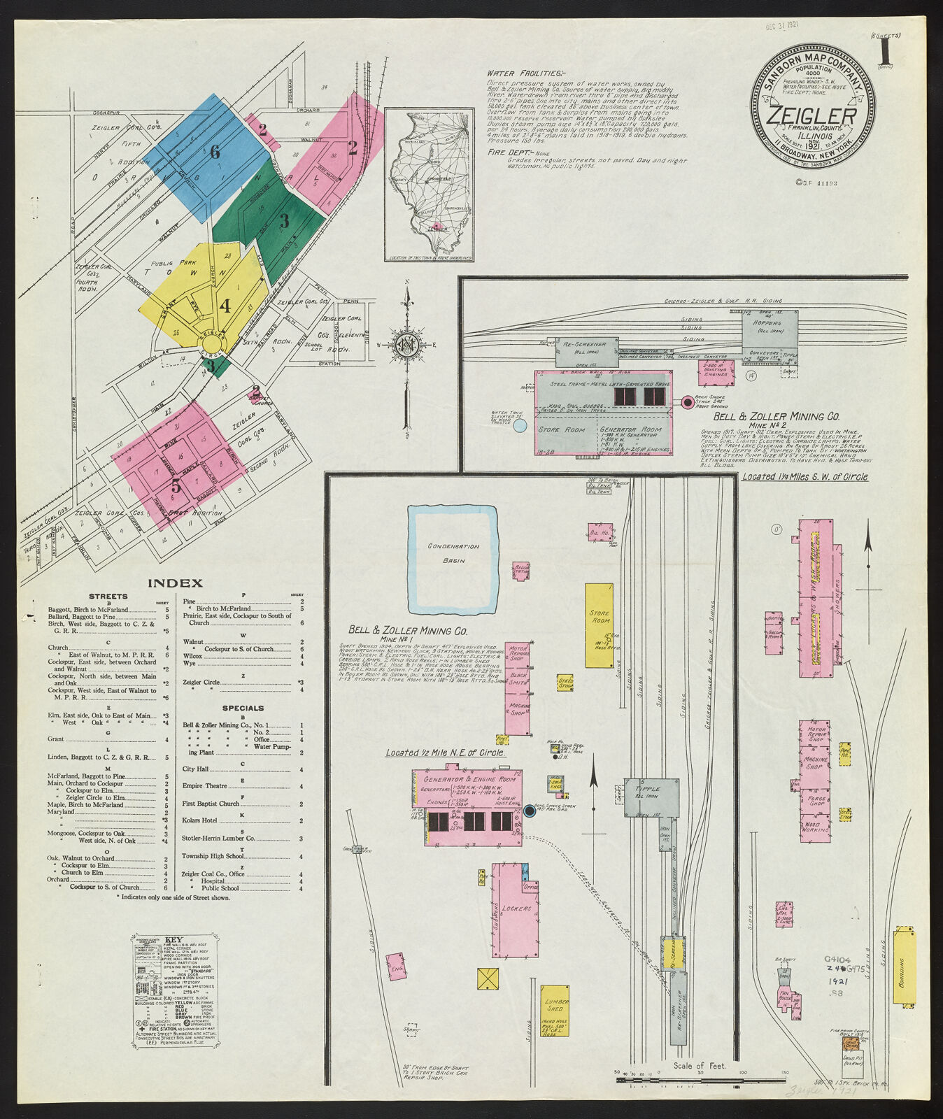 Zeigler, Franklin County, Illinois, Nov. 1921 Digital Collections at