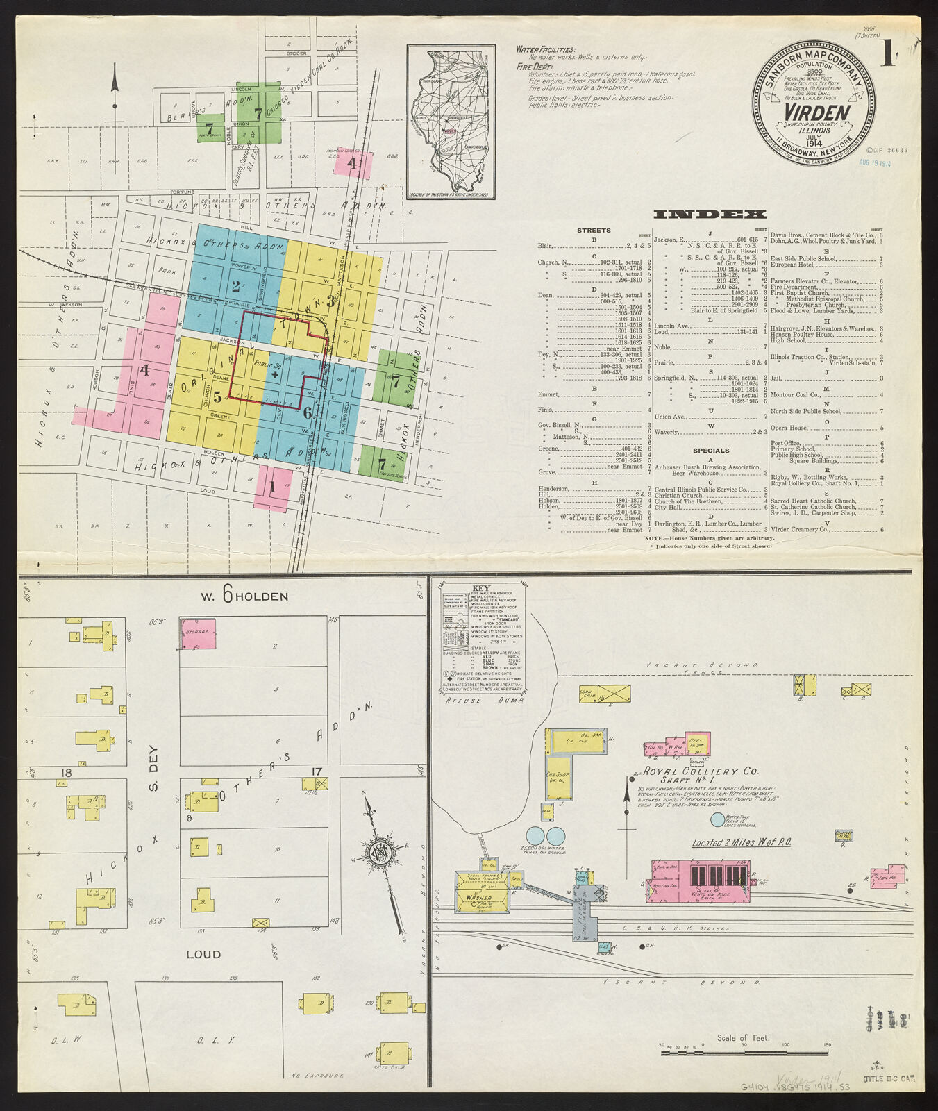 Virden, Macoupin County, Illinois, July 1914 Digital Collections at