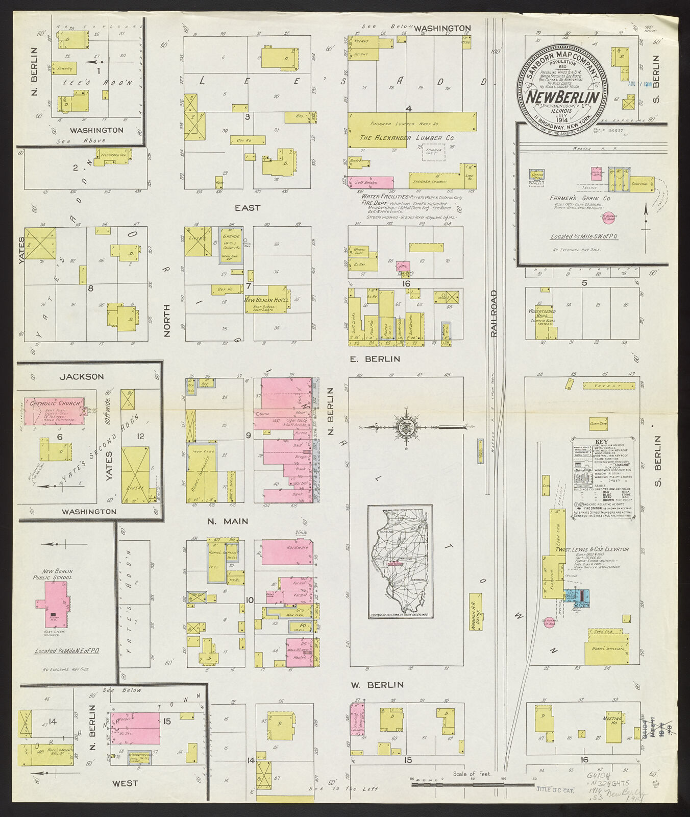 New Berlin, Sangamon County, Illinois, July 1914 | Digital Collections ...