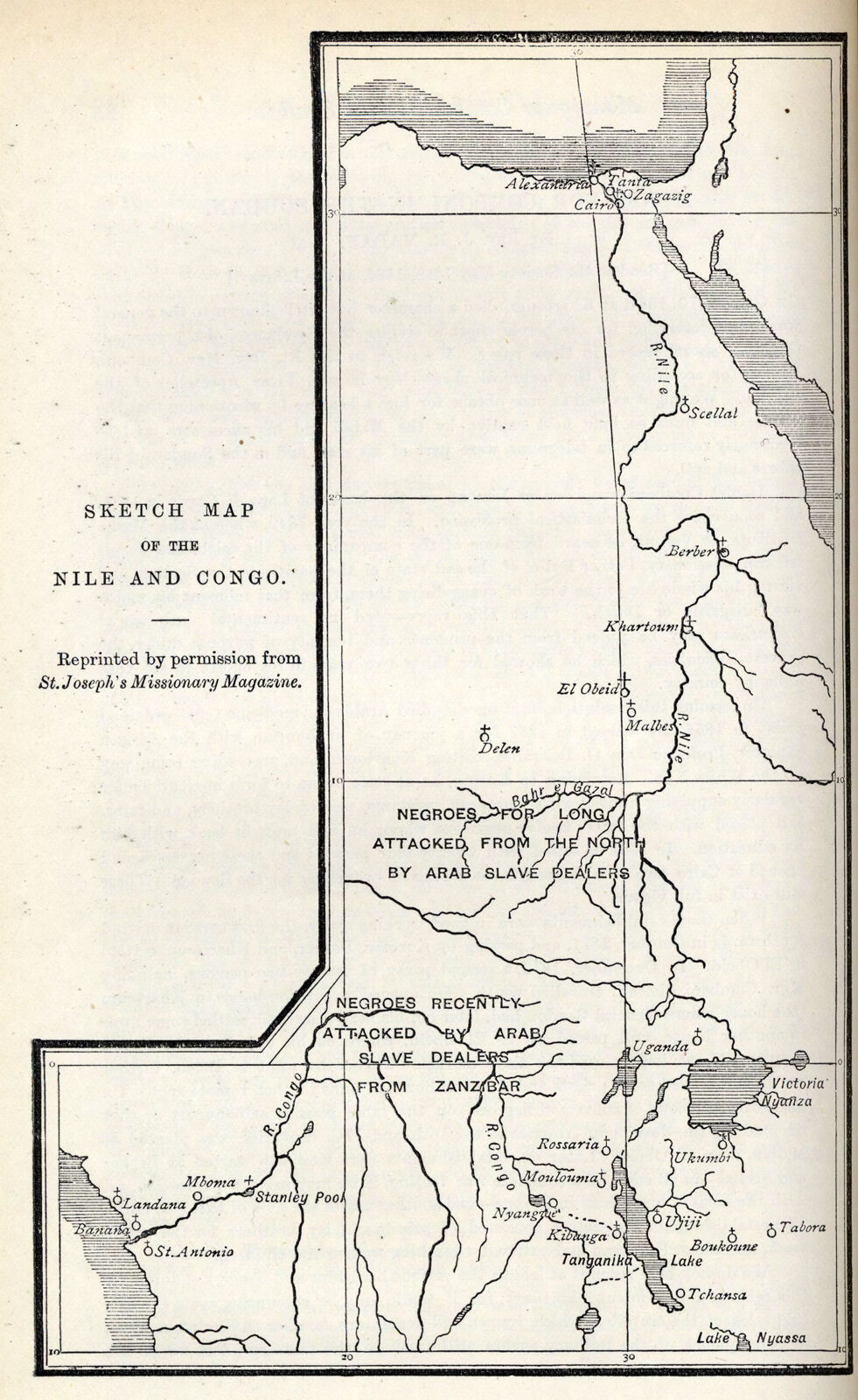 Sketch Map of Nile and Congo | Digital Collections at the University of ...