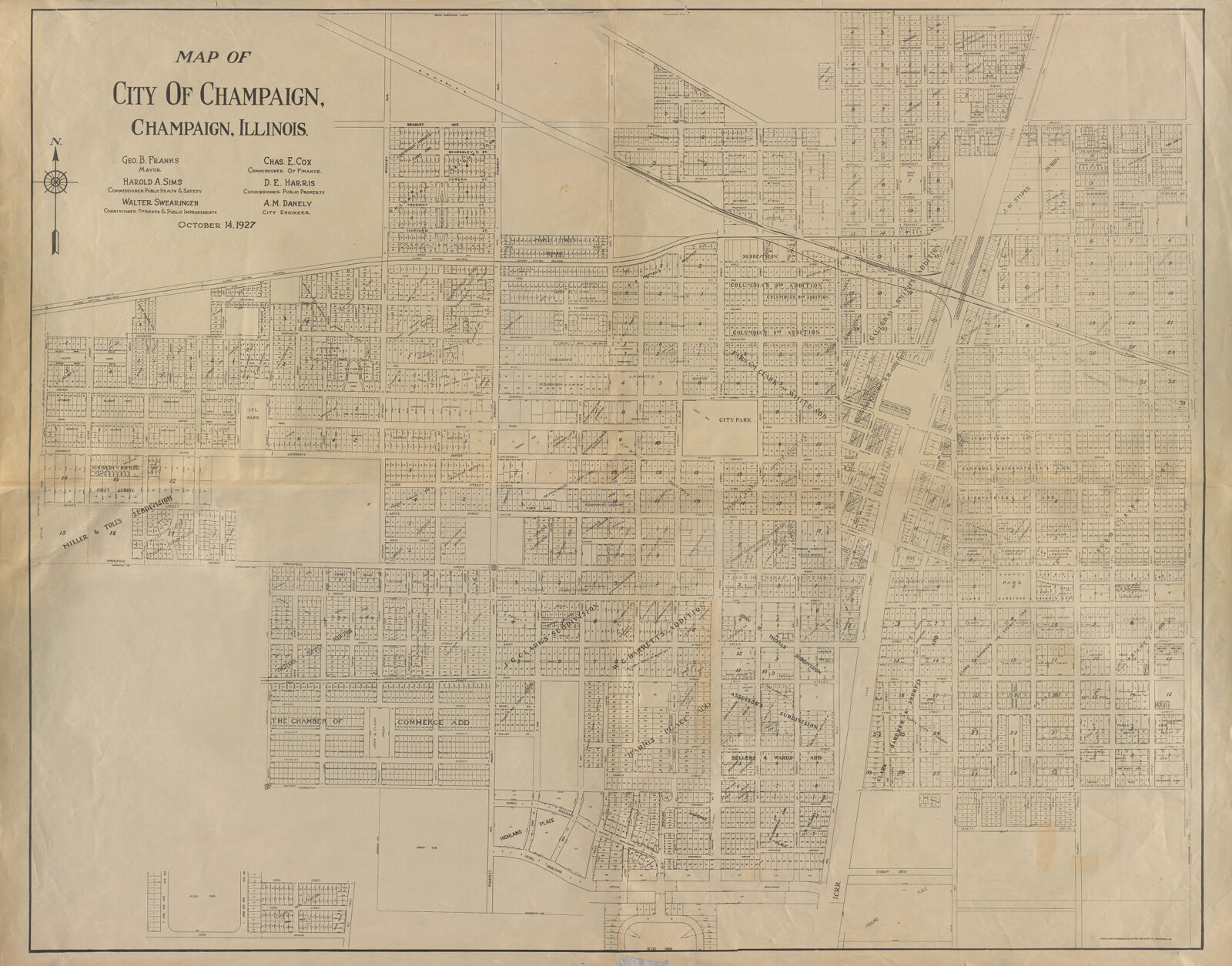 Champaign, 1927 Digital Collections at the University of Illinois at