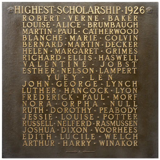 University Honors — the Bronze Tablets Digital Collections at the