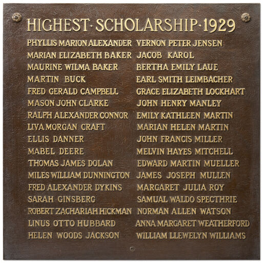 University Honors — the Bronze Tablets Digital Collections at the