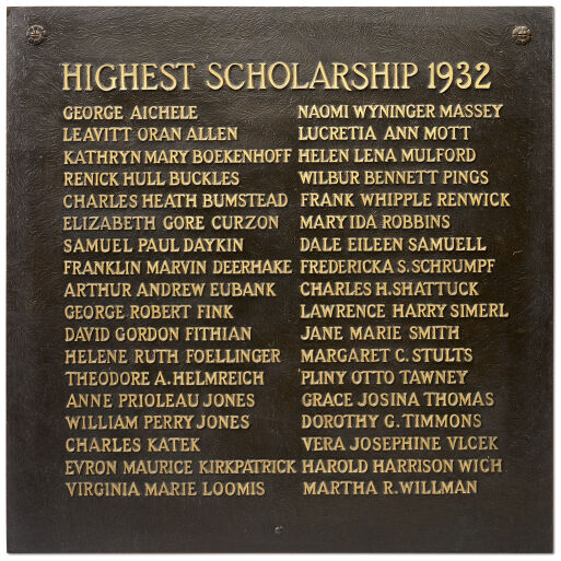 University Honors — the Bronze Tablets Digital Collections at the