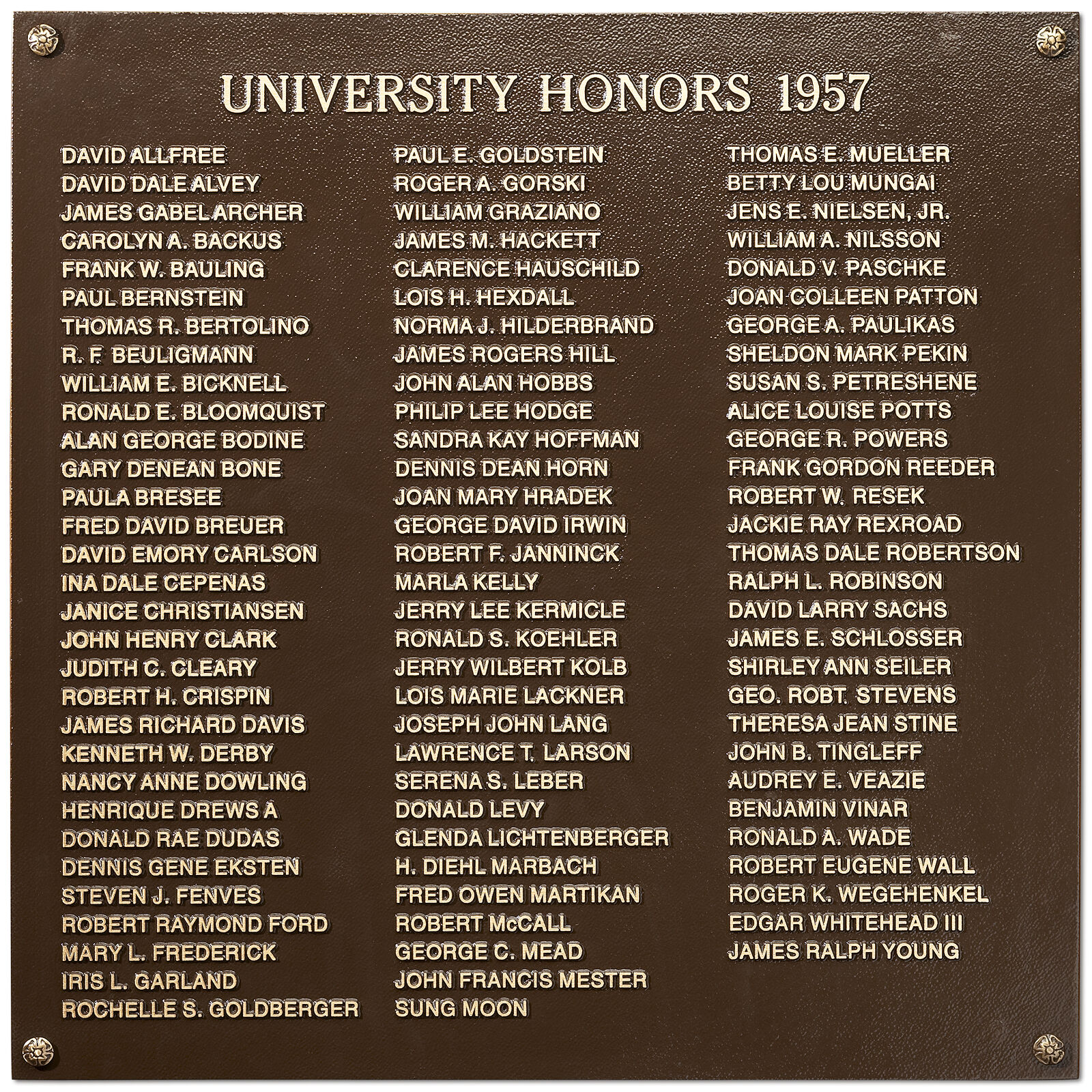 1957 University Honors Digital Collections at the University of