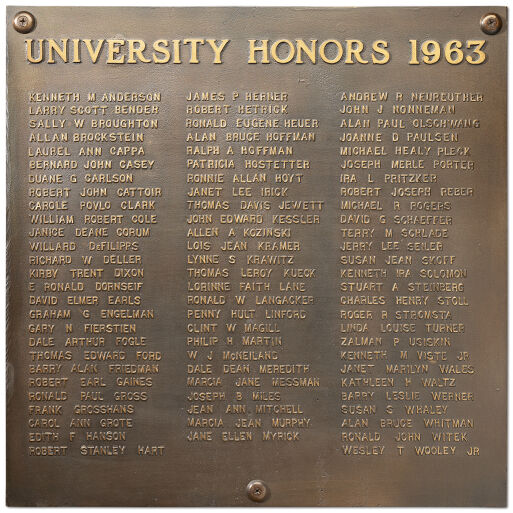 University Honors — the Bronze Tablets Digital Collections at the