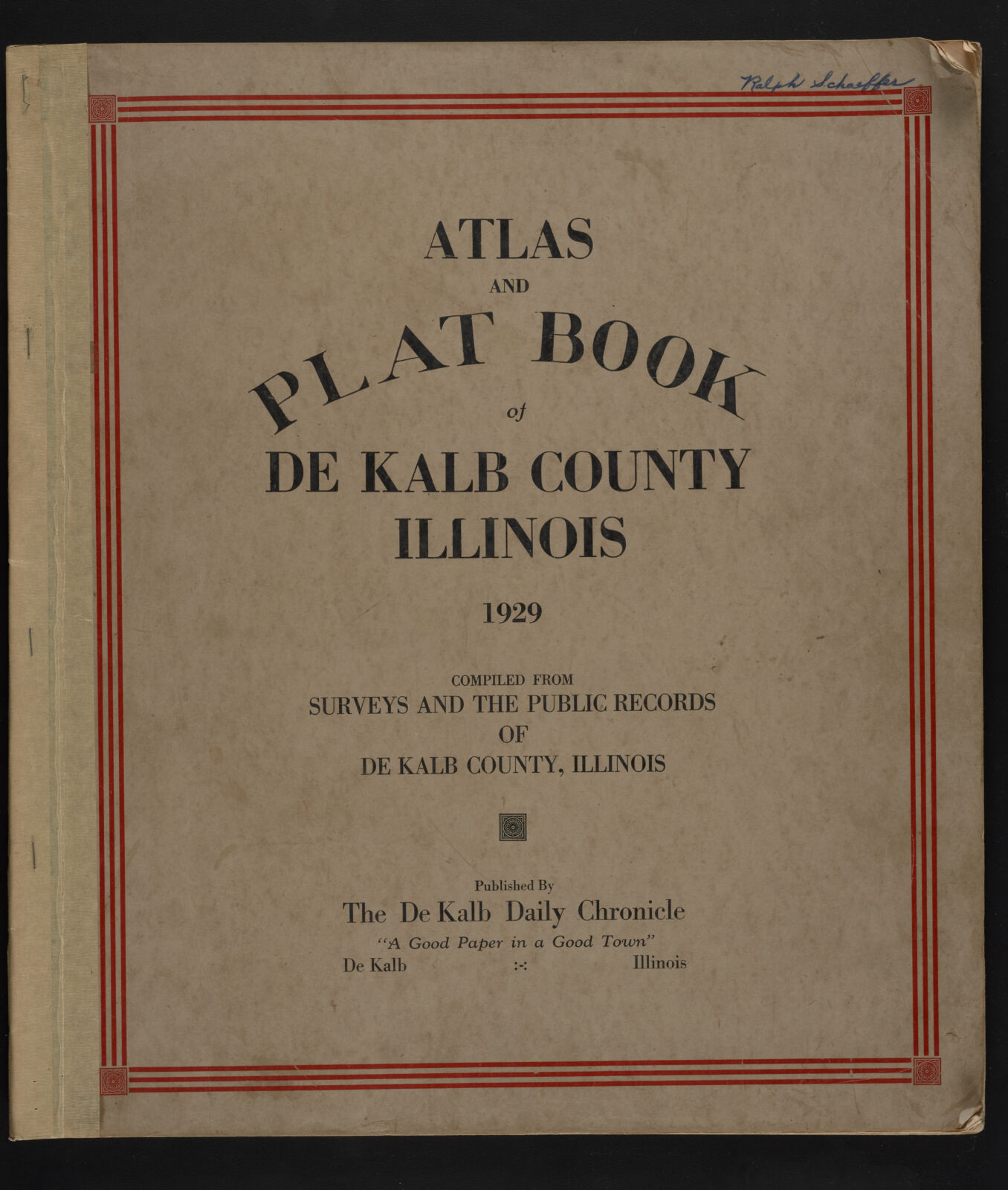 Atlas and Plat Book of Dekalb County, Illinois  Digital Collections at 