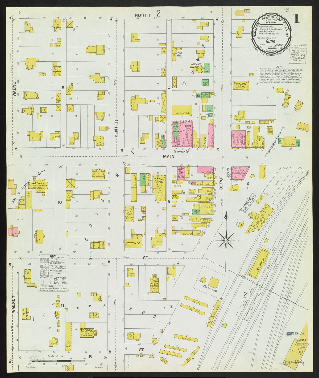Buda, Bureau Co., Illinois, Jan. 1901 Digital Collections at the University of Illinois at