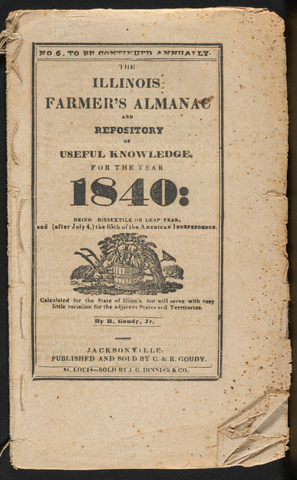 The Illinois Farmer's Almanac Digital Collections at the University of Illinois at Urbana