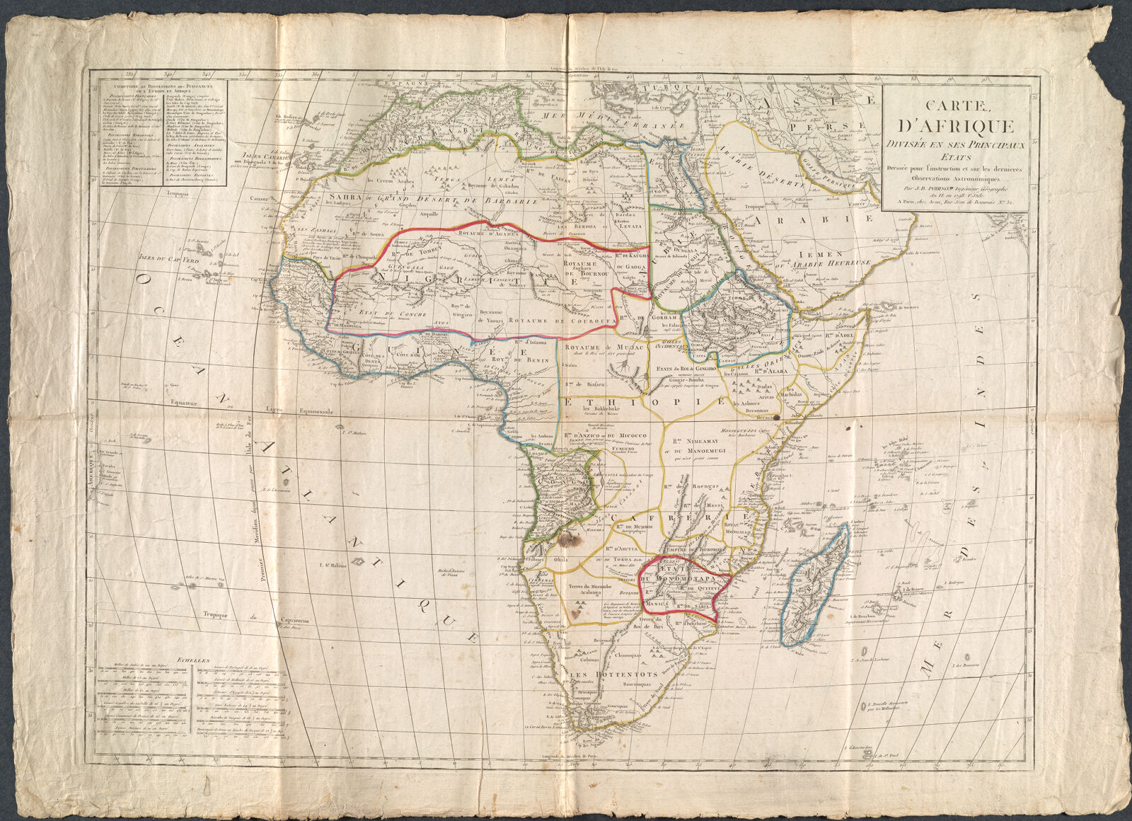 Carte d'Afrique Divisée en Ses Principaux Etats | Digital Collections ...