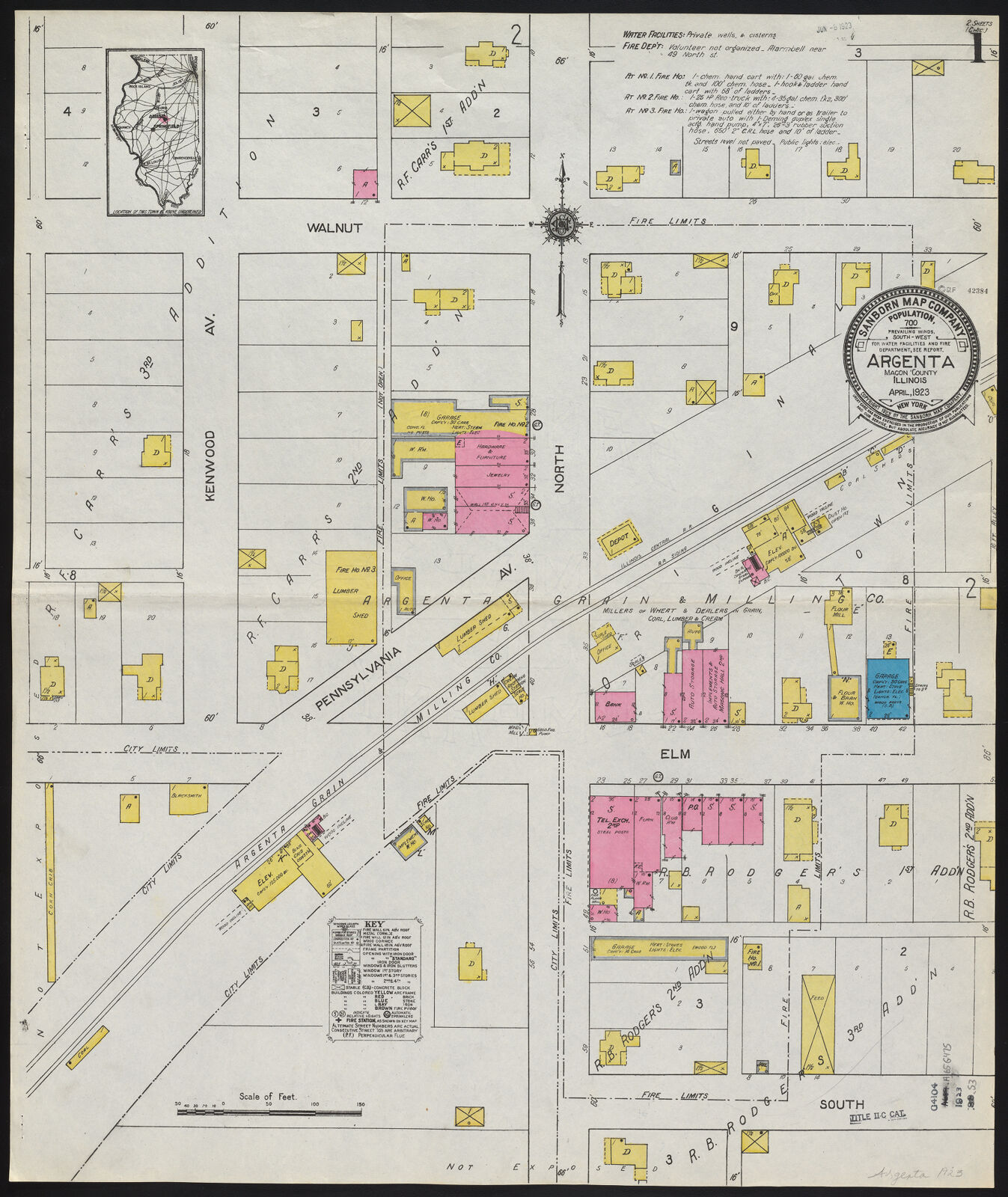 Argenta, Macon County, Illinois, April 1923 Digital Collections at