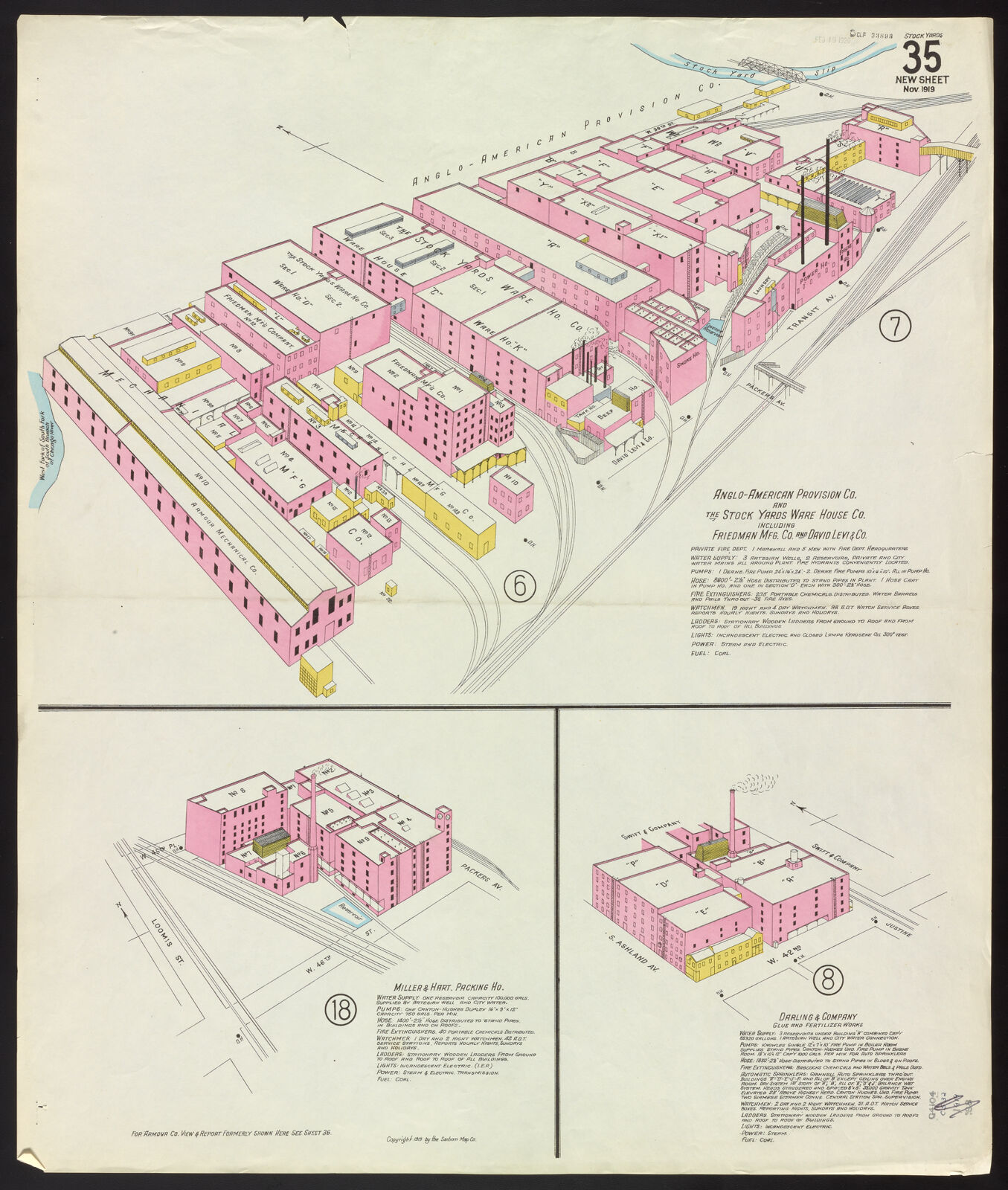 Chicago packing houses and Union Stock Yards, sheets 3540, Nov. 1919 Digital Collections at